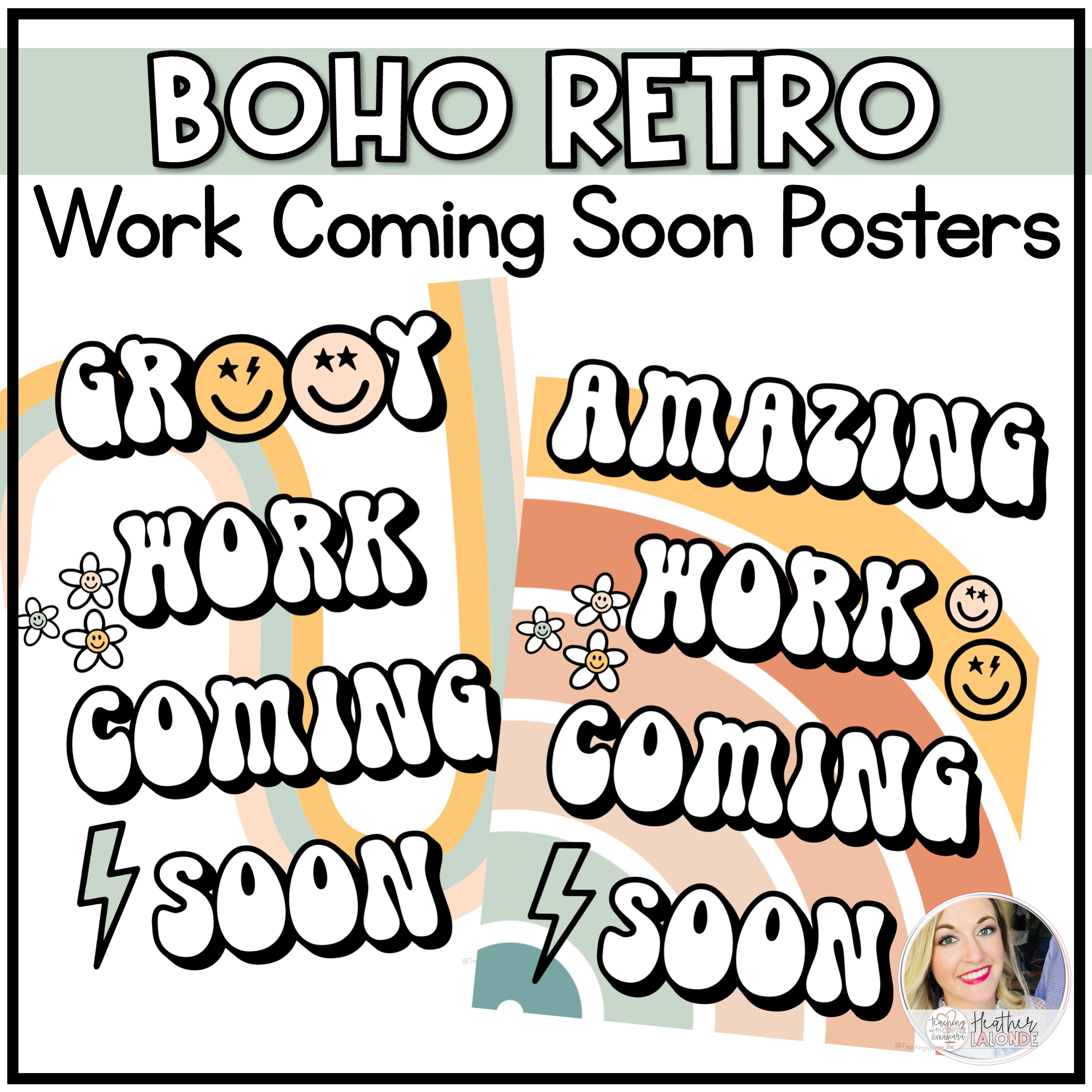 Amazing Work Coming Soon Posters Freebie | Madeteachers in Amazing Work Coming Soon Printable