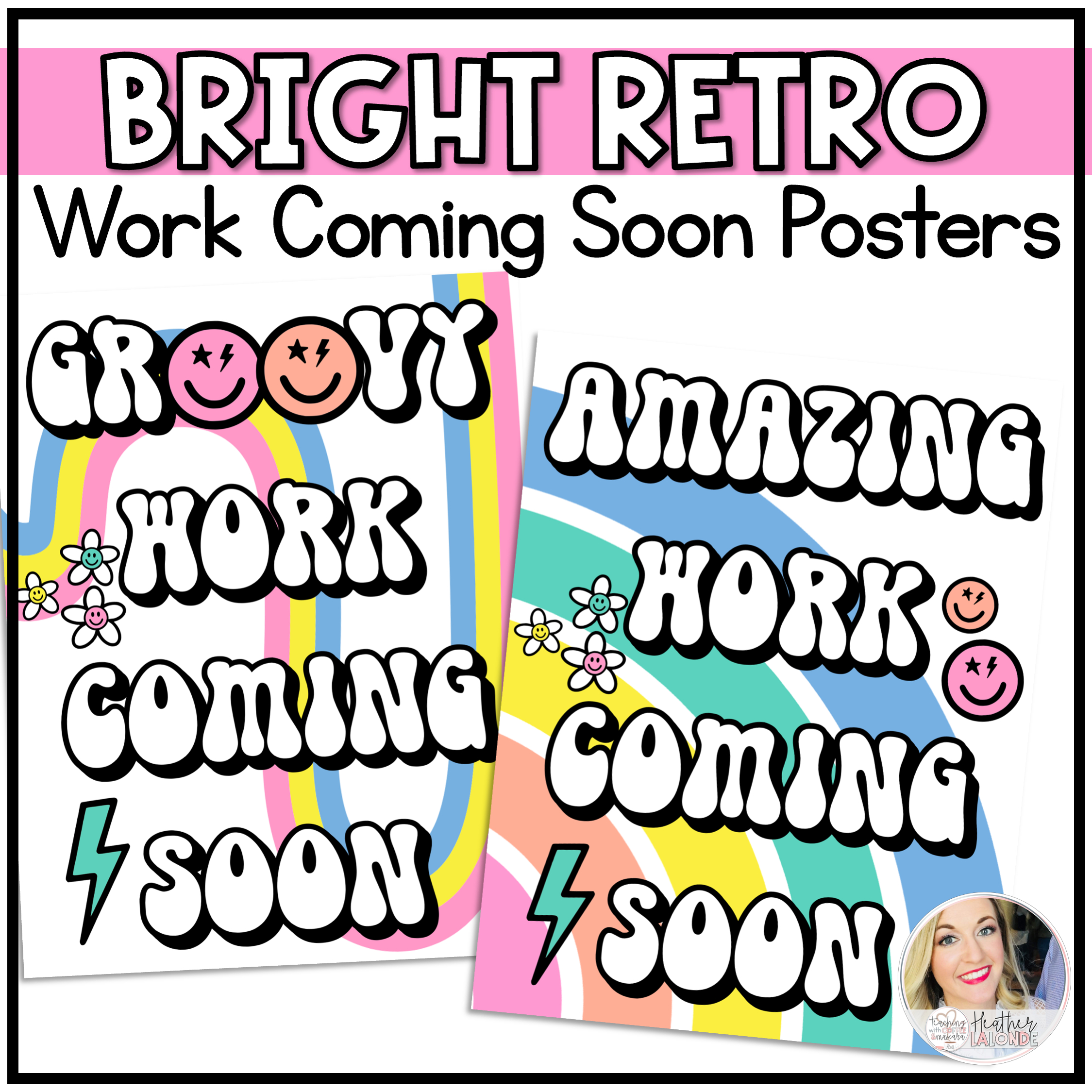 Amazing Work Coming Soon Posters Freebie | Madeteachers in Amazing Work Coming Soon Printable