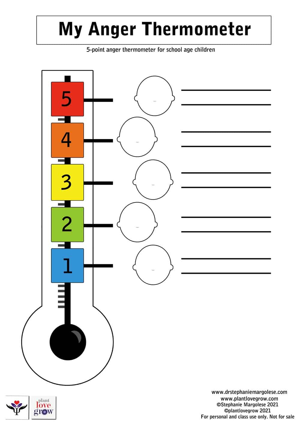Anger Thermometer For Children And Teens | Dr. Stephanie Margolese with Free Printable Anger Thermometer Printable