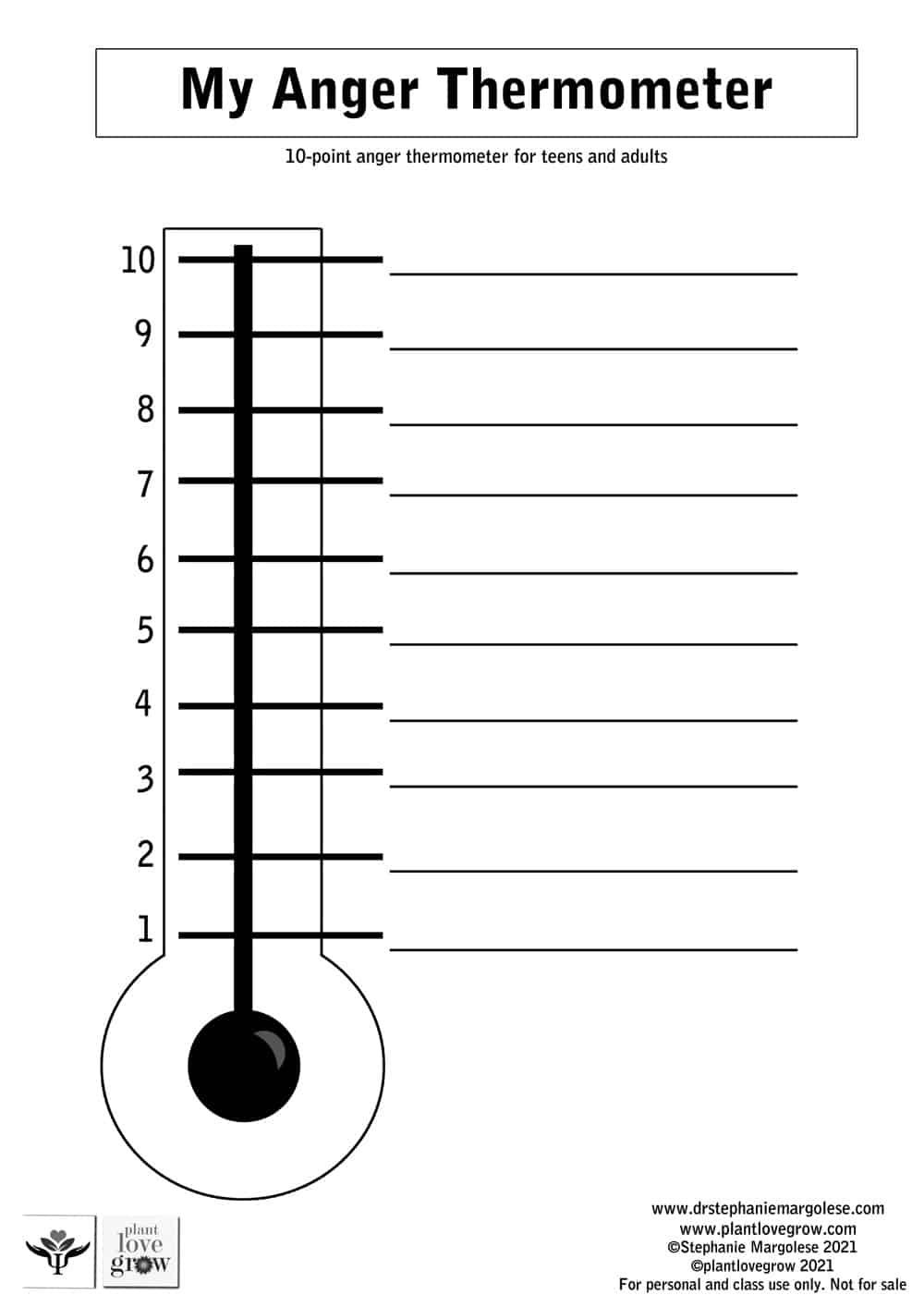 Anger Thermometer For Children And Teens | Dr. Stephanie Margolese within Free Printable Anger Thermometer Printable