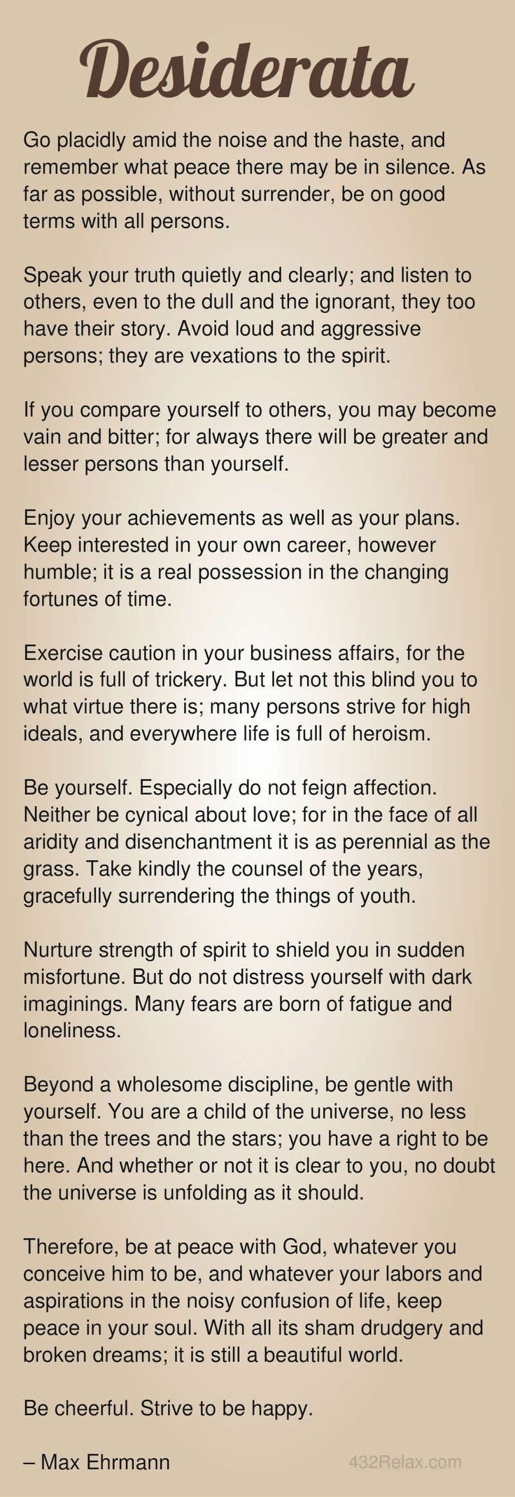 Another Desiderata Poem Image. Visit Page To Download Free pertaining to High Resolution Free Printable Desiderata Poem