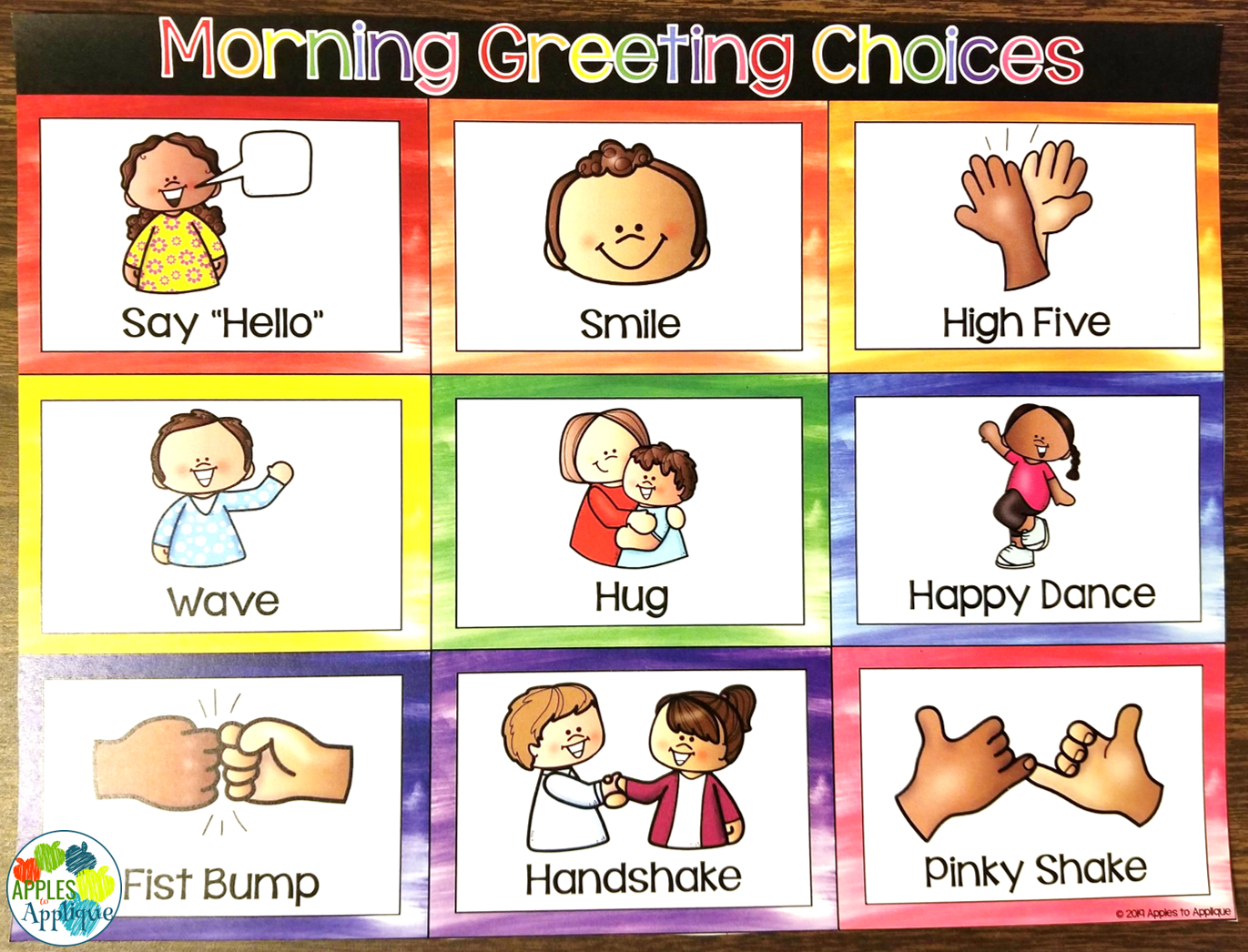 Apples To Applique: Morning Greeting Choices throughout Morning Greeting Choices Free Printable
