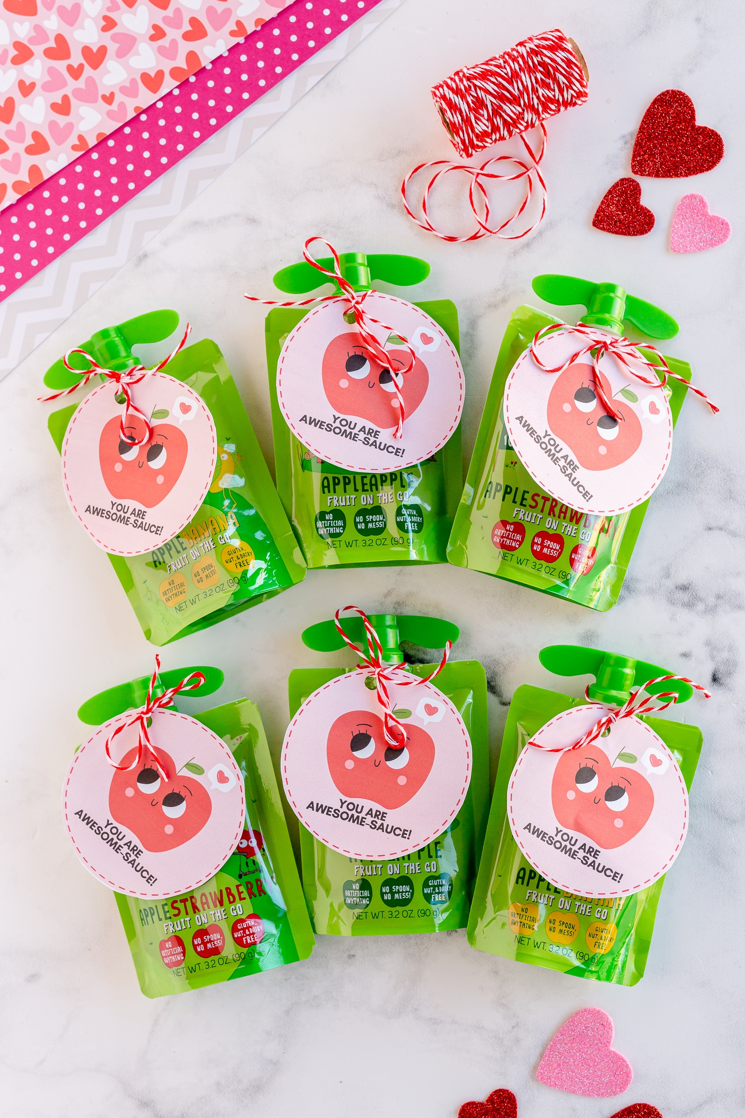 Applesauce Valentine&amp;#039;S Day Gift - Made To Be A Momma pertaining to Applesauce Valentine Printable Free