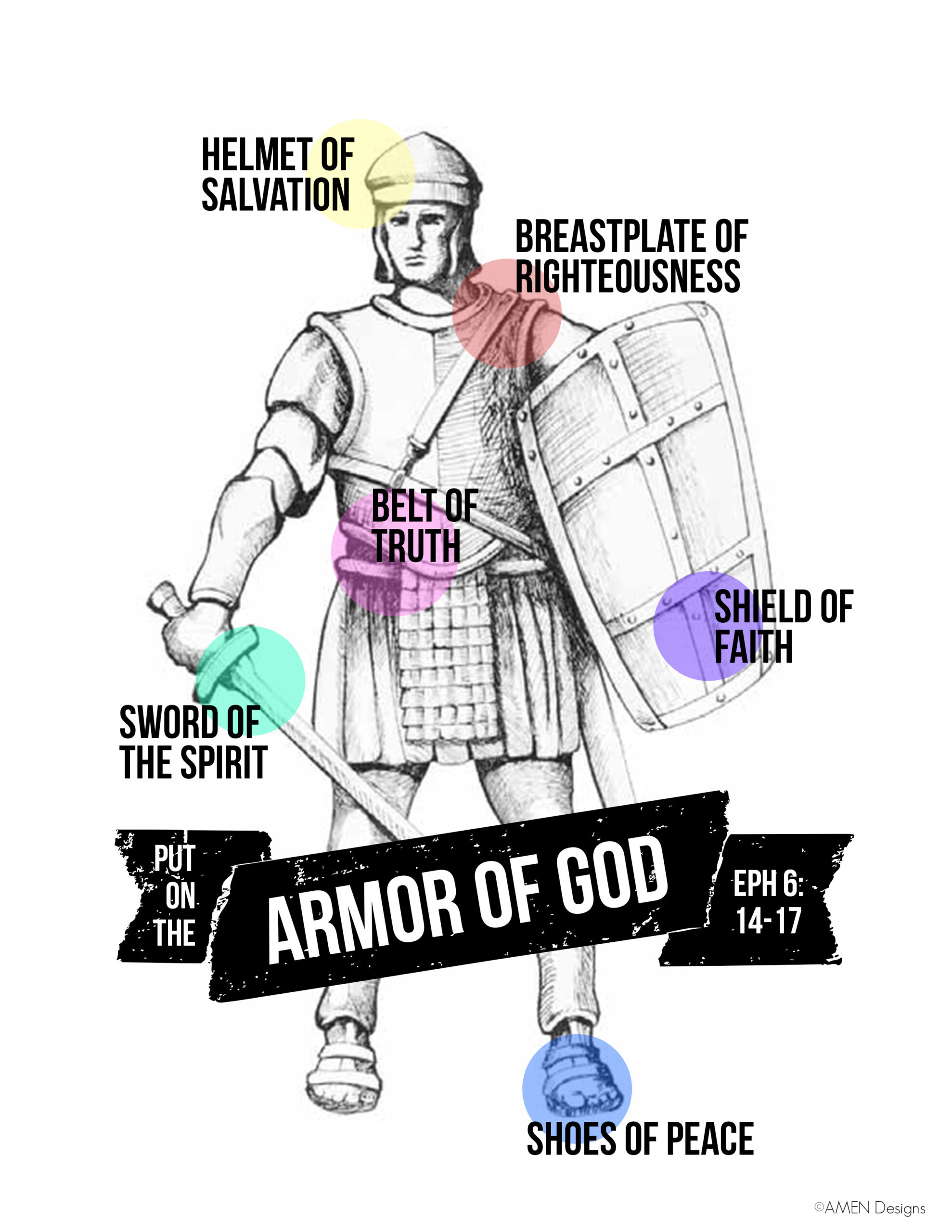 Armor Of God Free Printable Art inside Free Armor of God Printables