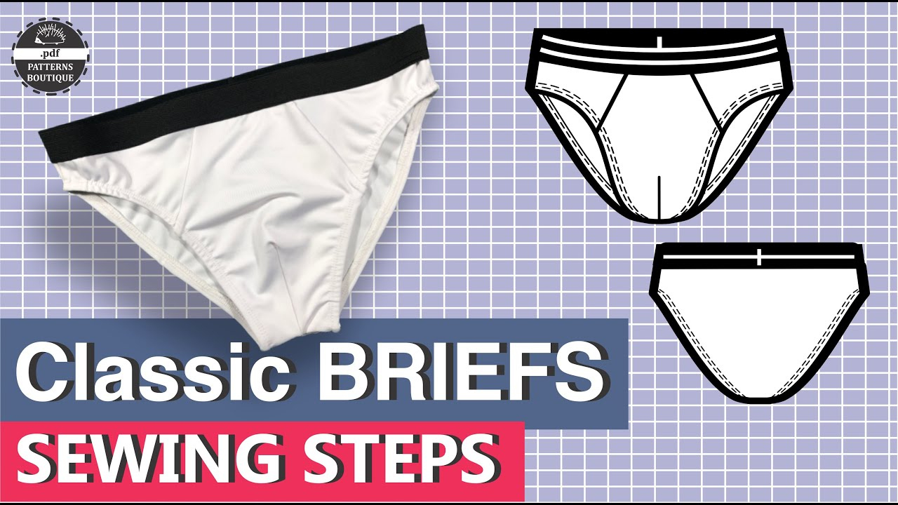 Basic Briefs For Men Diy - Sewing Steps / Pdf Patterns Boutique Sew Along intended for Printable Mens Briefs Sewing Pattern Free