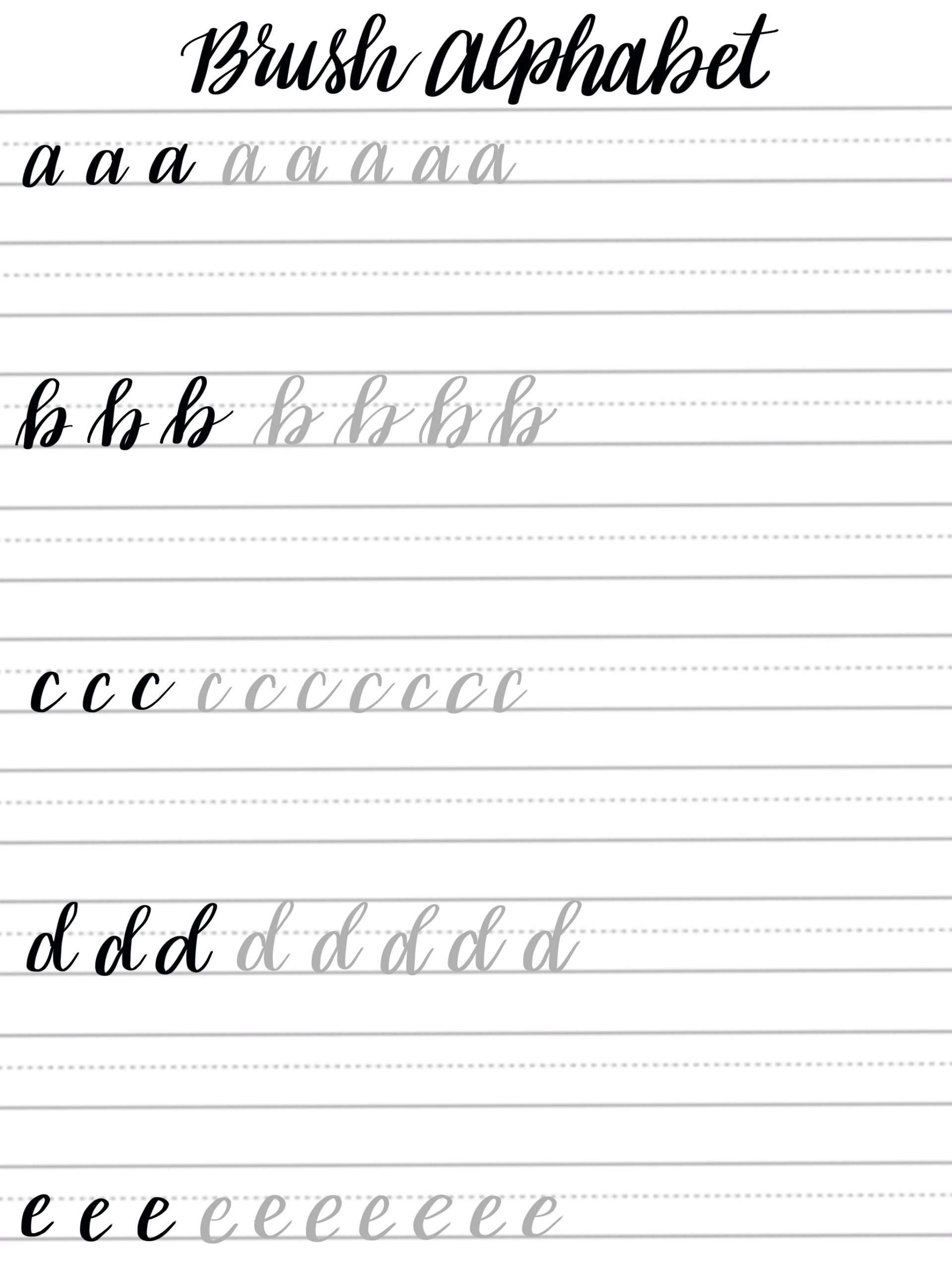 Basic Calligraphy Practice Sheets 2025 | Www.alhudapk for Free Printable Calligraphy Worksheets