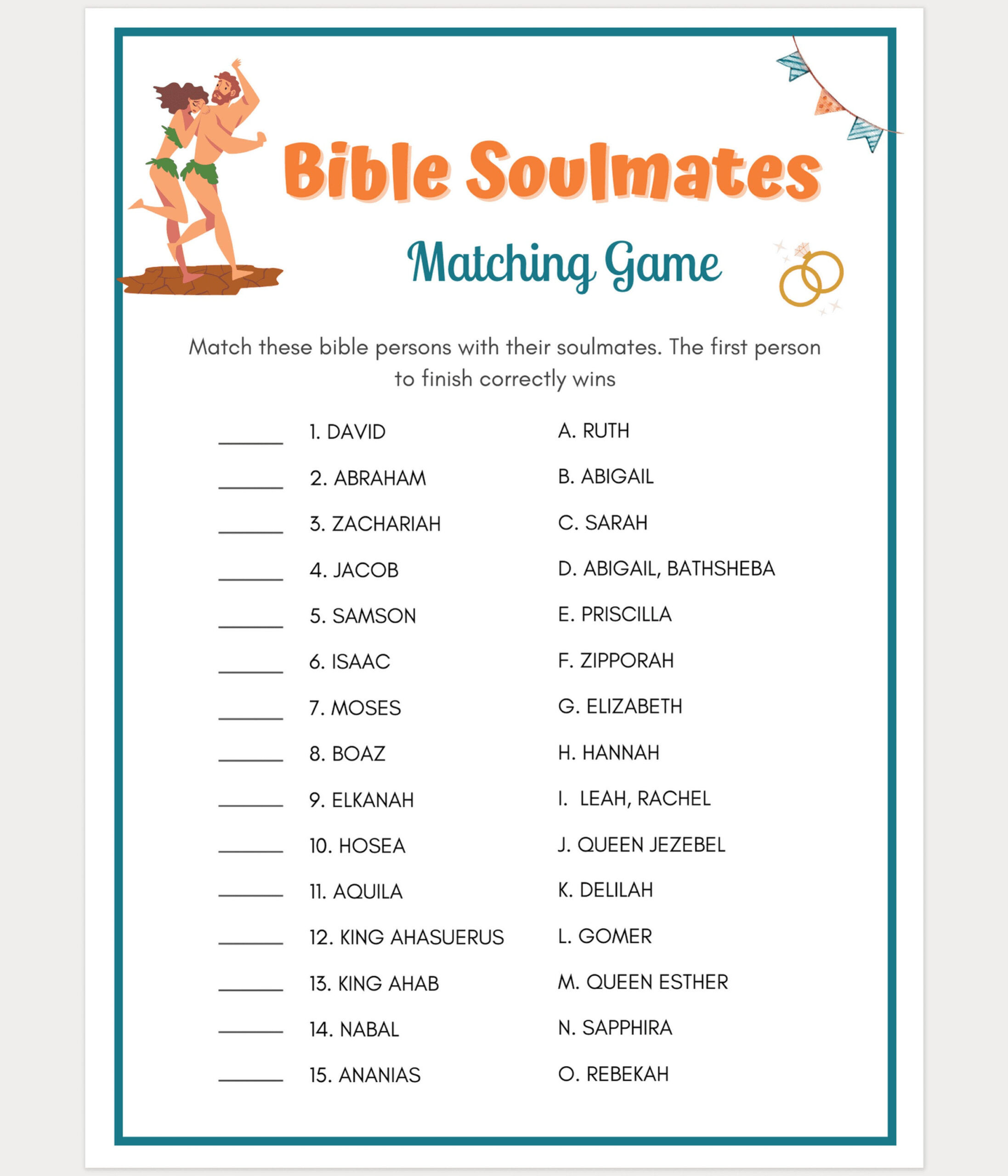 Bible Games, Bible Soulmates, Printable Bible Games, Bible Games within Bible Matching Game Printable
