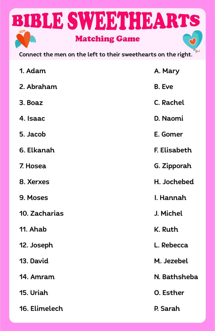 Bible Games For Ladies - 10 Free Pdf Printables | Printablee pertaining to Bible Matching Game Printable