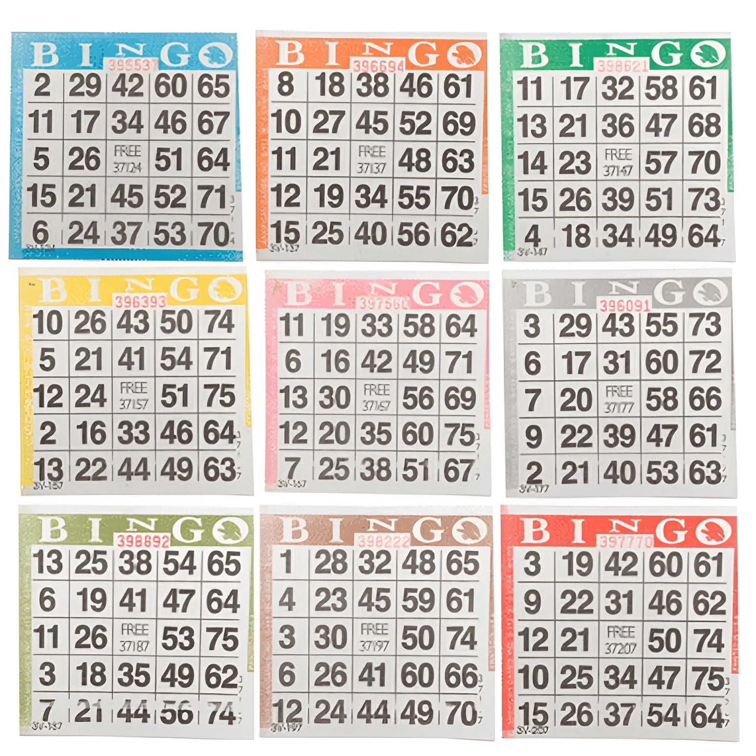 Bingo Paper Game Cards - 1 Card, 9 Sheets, 100 Books Per Pack regarding Is Bingo a Card Game