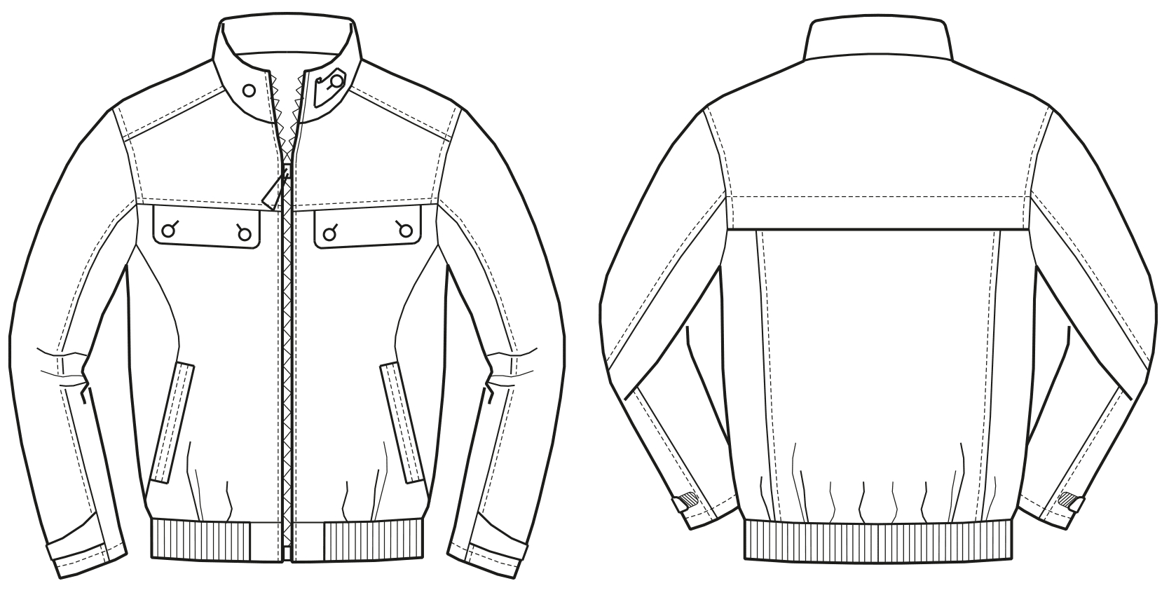 Bomber Jackets Pattern Construction regarding Printable Bomber Jacket Pattern Free