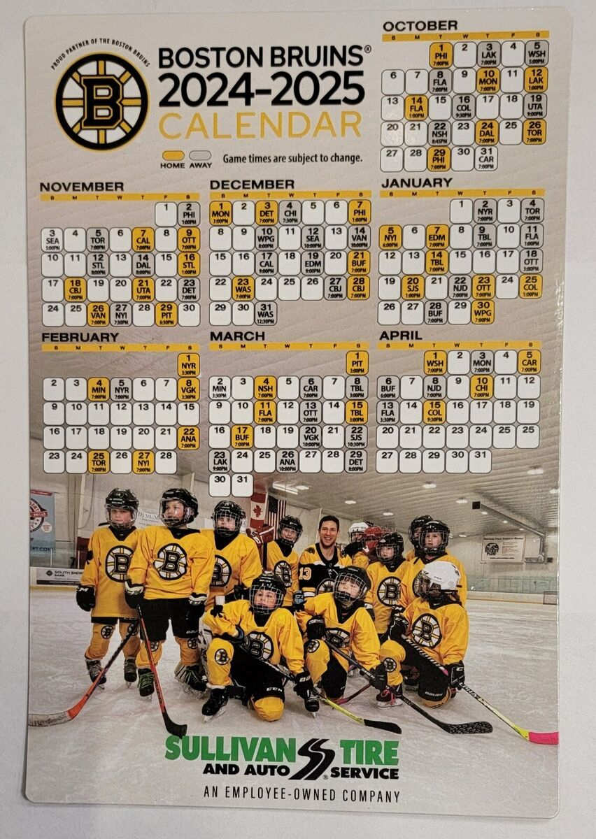 Boston Bruins 2024~2025 Schedule Magnet | Ebay with regard to Boston Bruins Schedule 2025 24 Printable Free