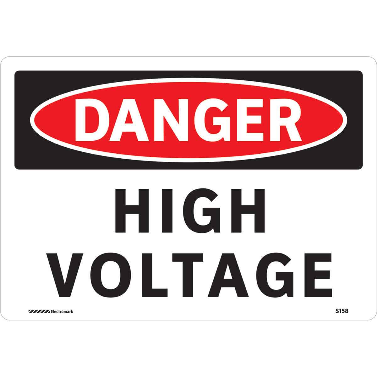 Brady Part: 102485 | Danger High Voltage Sign | Bradyid inside Printable Danger High Voltage Sign