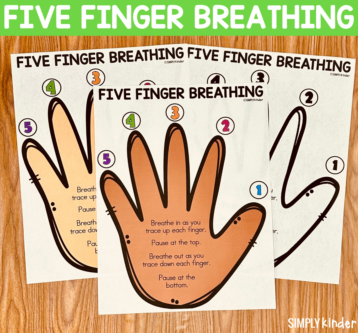 Breathing Exercises For Kindergarten - Simply Kinder intended for 5 Finger Breathing Printable