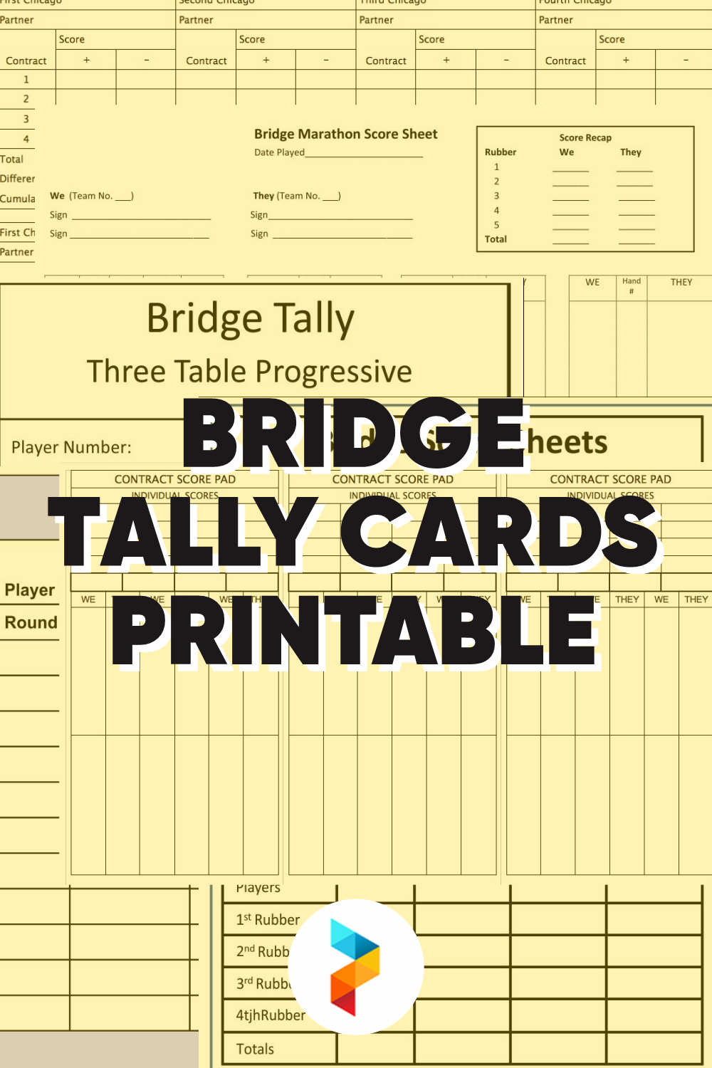Bridge Tally Cards - 10 Free Pdf Printables | Printablee intended for Free Printable Bridge Tally Sheets