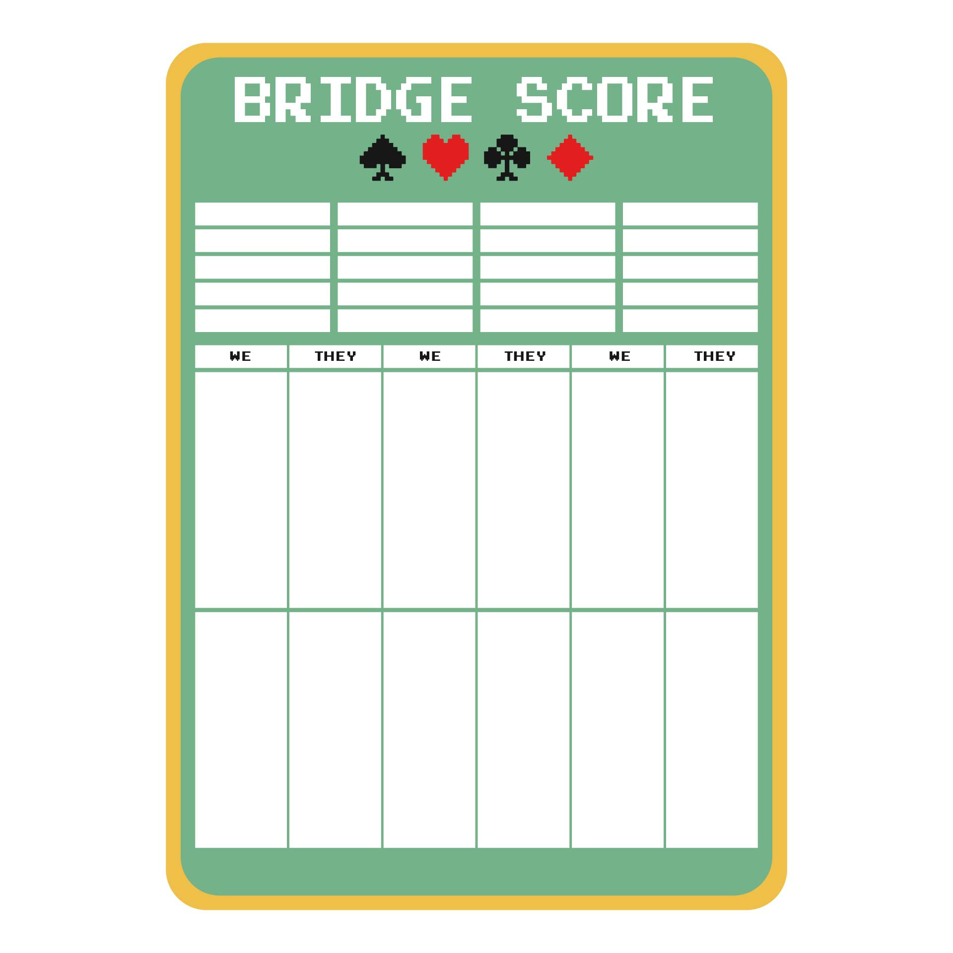 Bridge Tally Cards - 10 Free Pdf Printables | Printablee intended for Free Printable Party Bridge Tallies