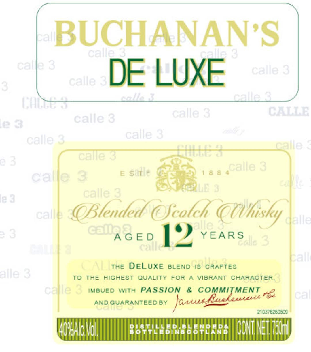 Buchanans Whiskey 12, New Label, High Quality File, Use For within Printable Buchanan&amp;amp;#039;s Label Template