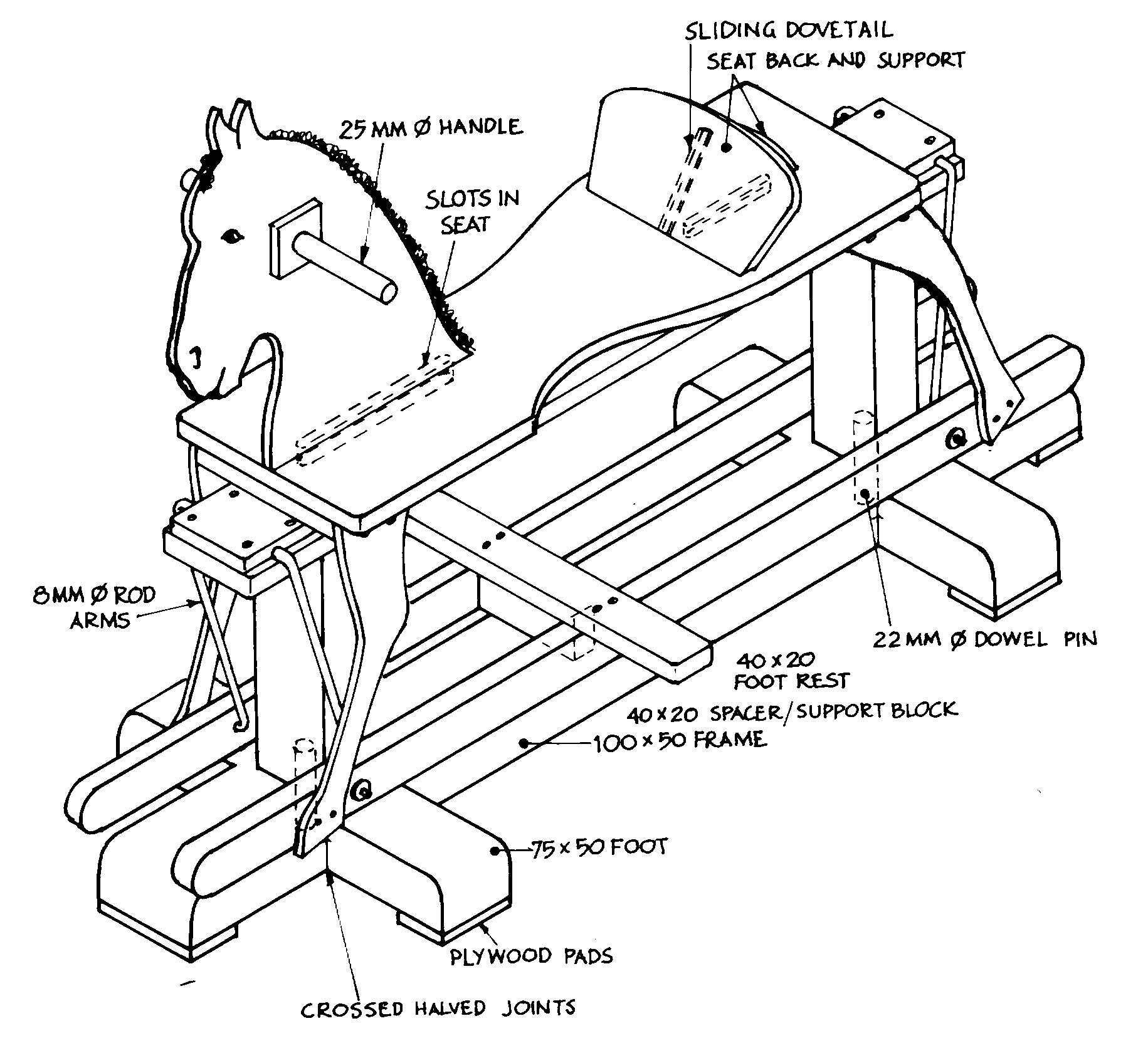 Build A Rocking Horse - The Shed pertaining to Printable Free Rocking Horse Plans