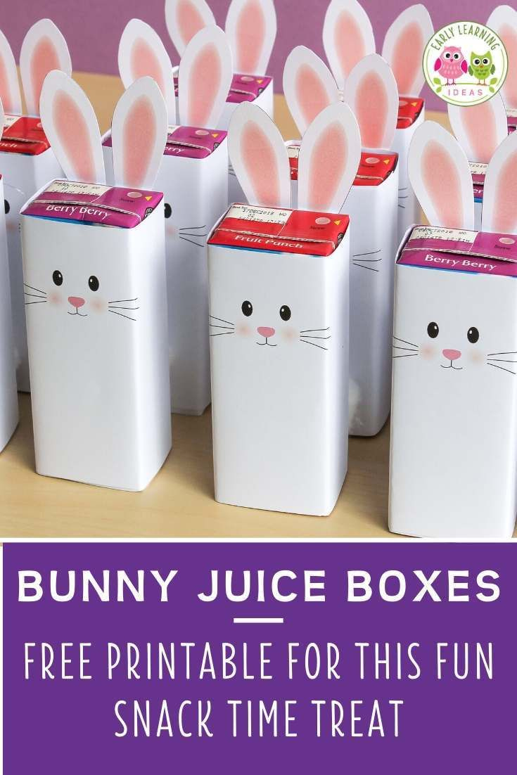 Bunny Juice Box Wrap [Free Printable] intended for Bunny Juice Box Printable