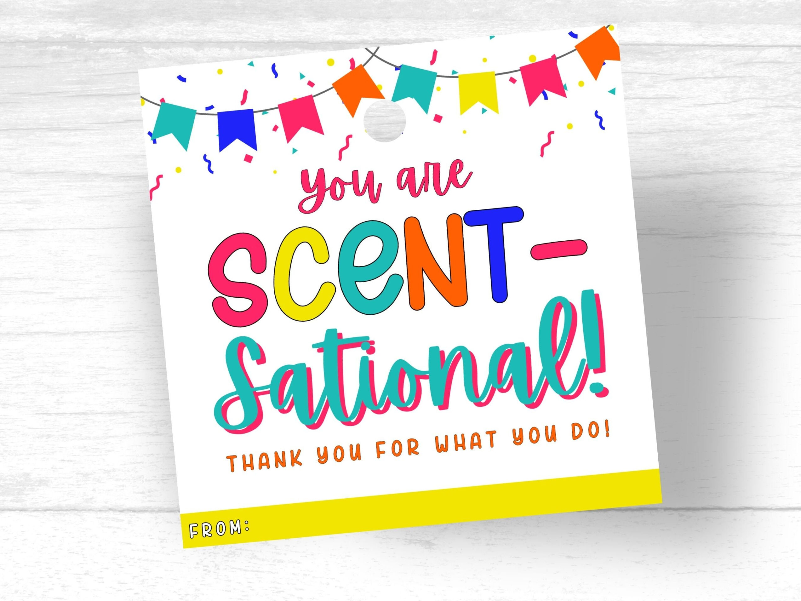 Candle Gift Tag Teacher Appreciation Scent-Sational Tag Candle within You Are Scent Sational Free Printable