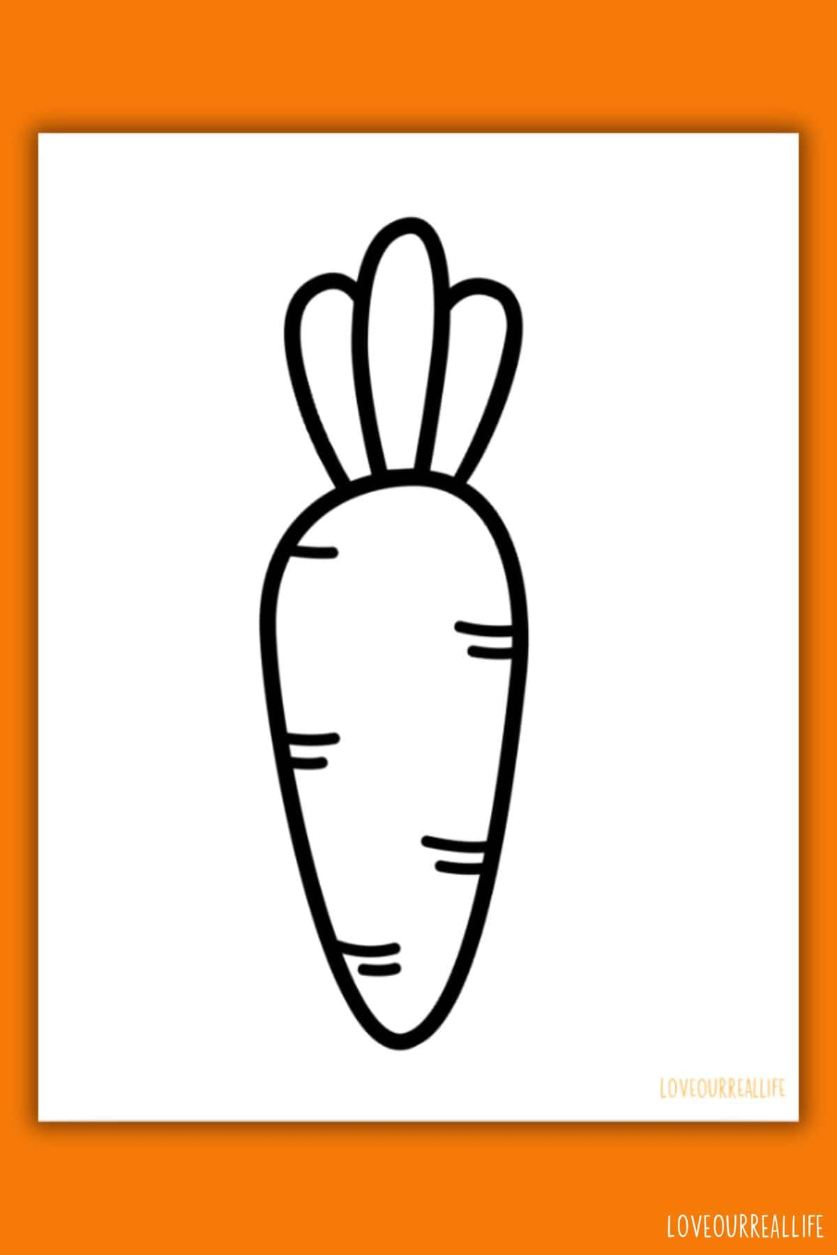 Carrot Template – Free Printable For Easter Crafts ⋆ Love Our regarding Cut Out Carrot Template Printable