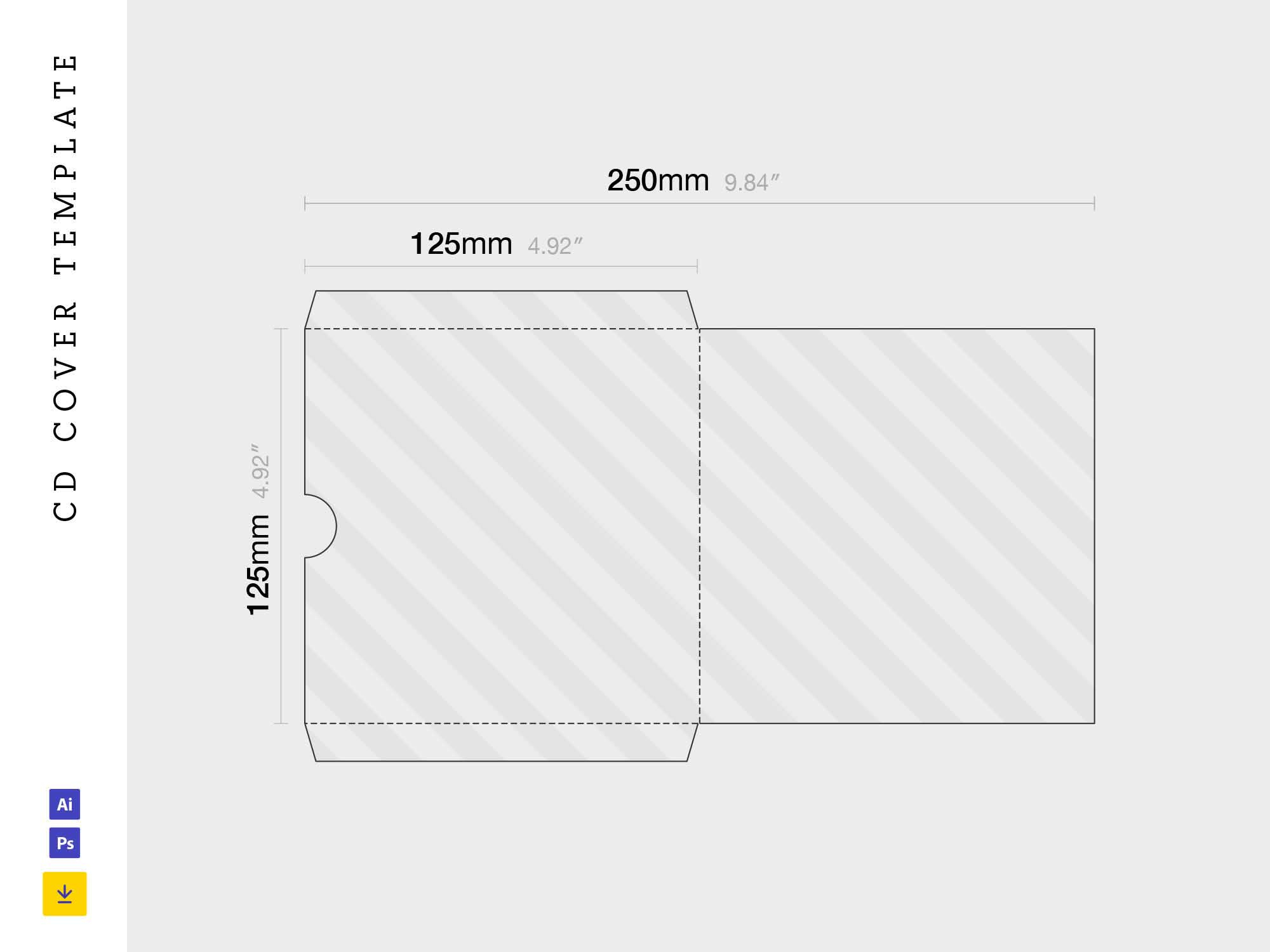 Cd Cover Template | Ai, Svg, Vector | Free Download | Imockups with Free Printable Cd Cover Templa