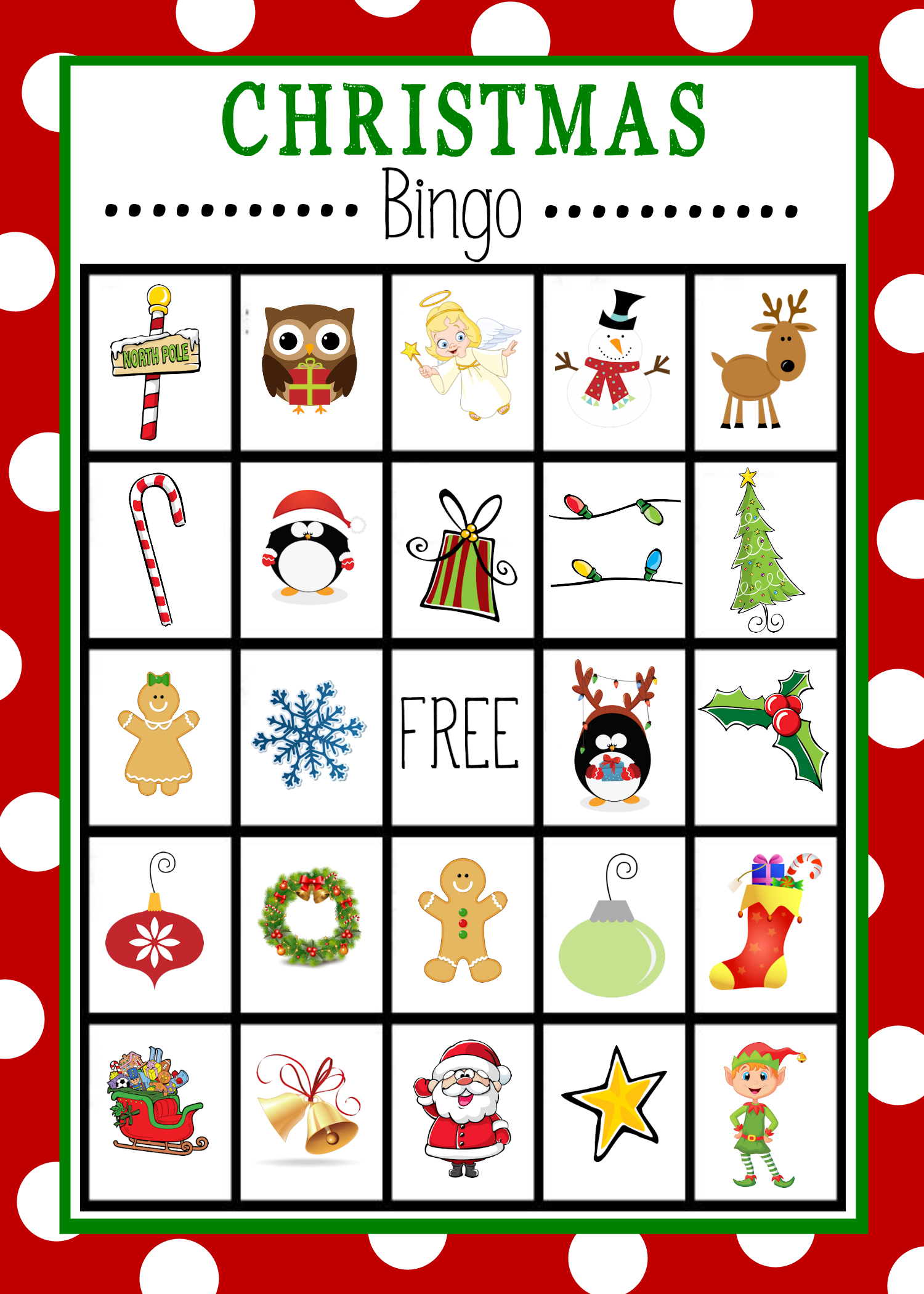 Christmas Bingo - Crazy Little Projects with Holiday Bingo Cards to Print