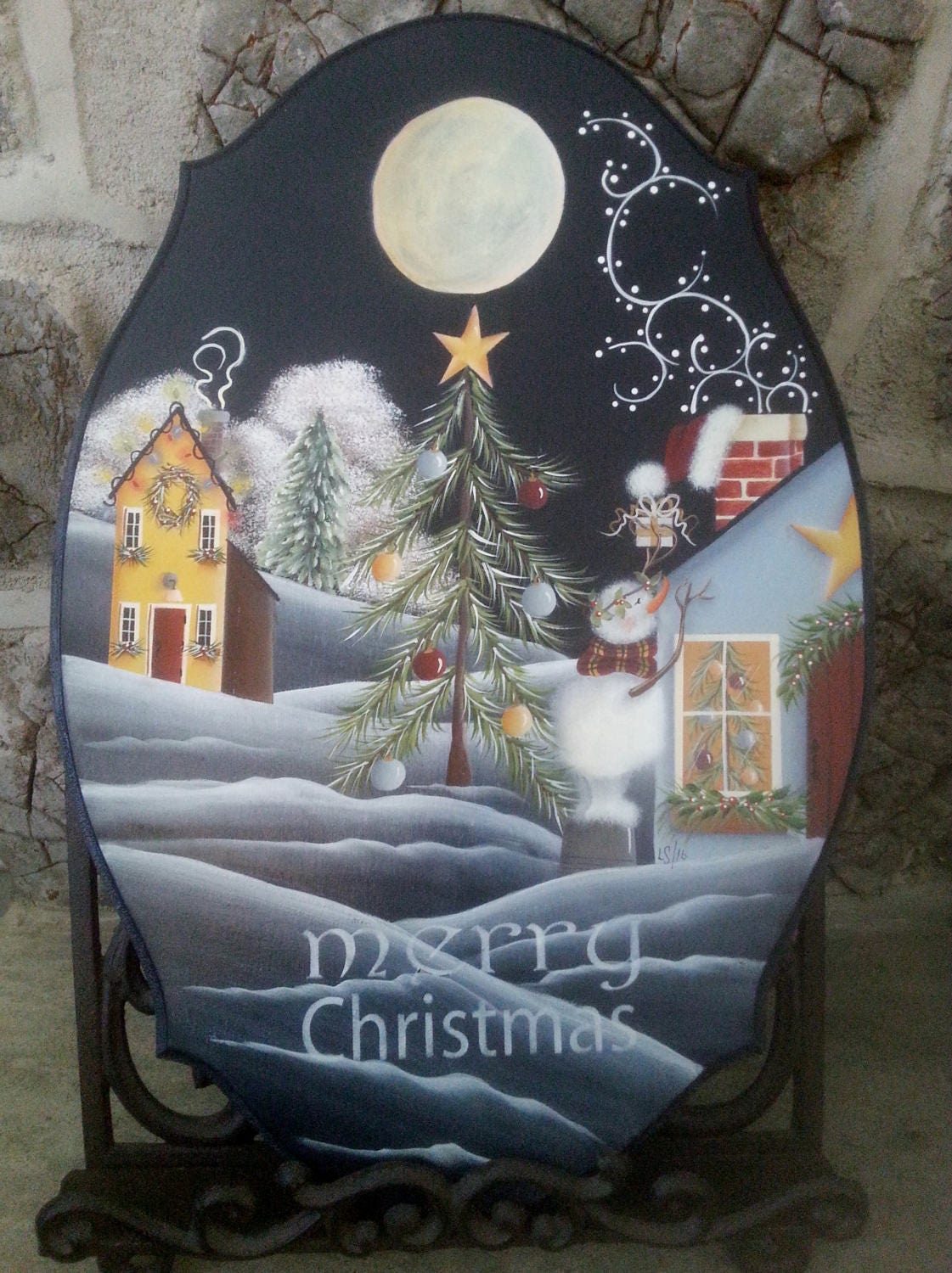 Christmas Magic Snowman Santa Christmas Holiday Winter Tole with Tole Painting Patterns Free Printable