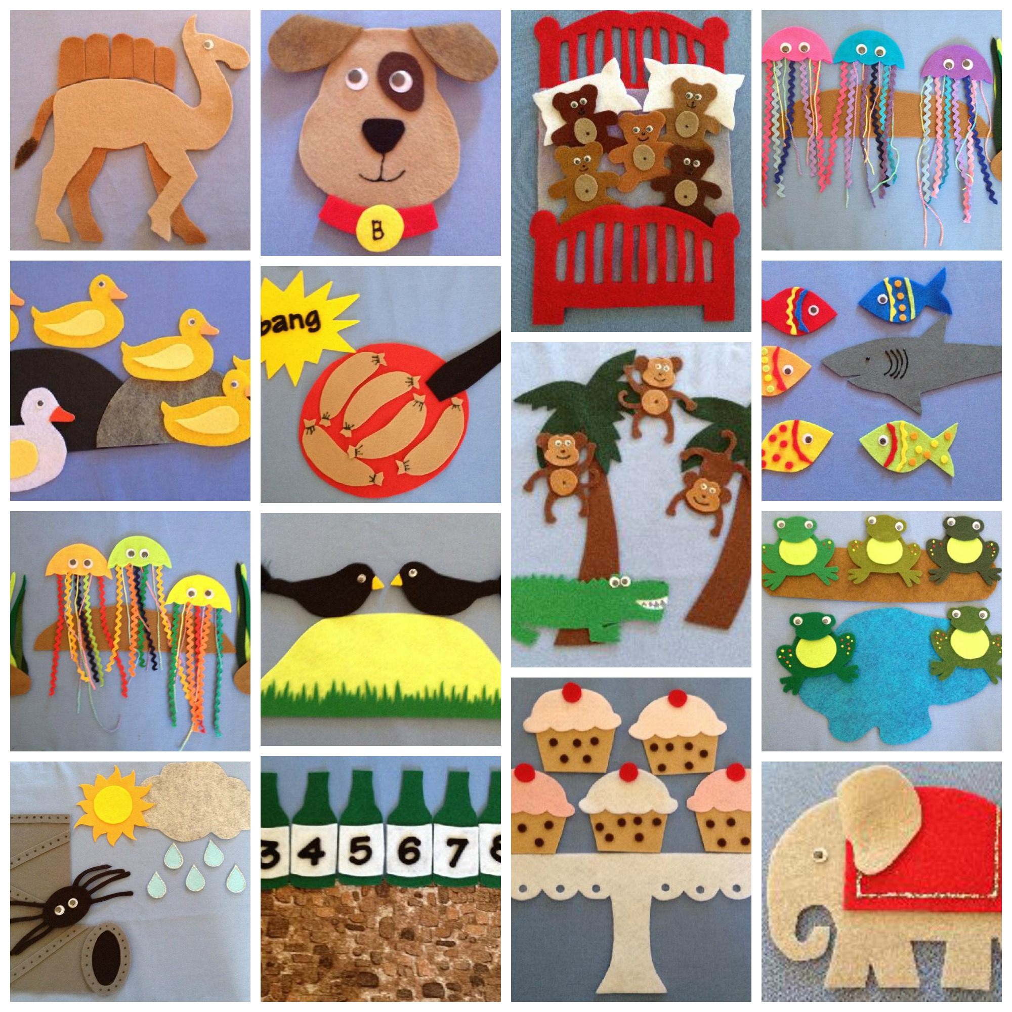 Classic Felt Board Song Ebook Pdf Download | Felt Board Magic with Felt Board Templates Free Printable