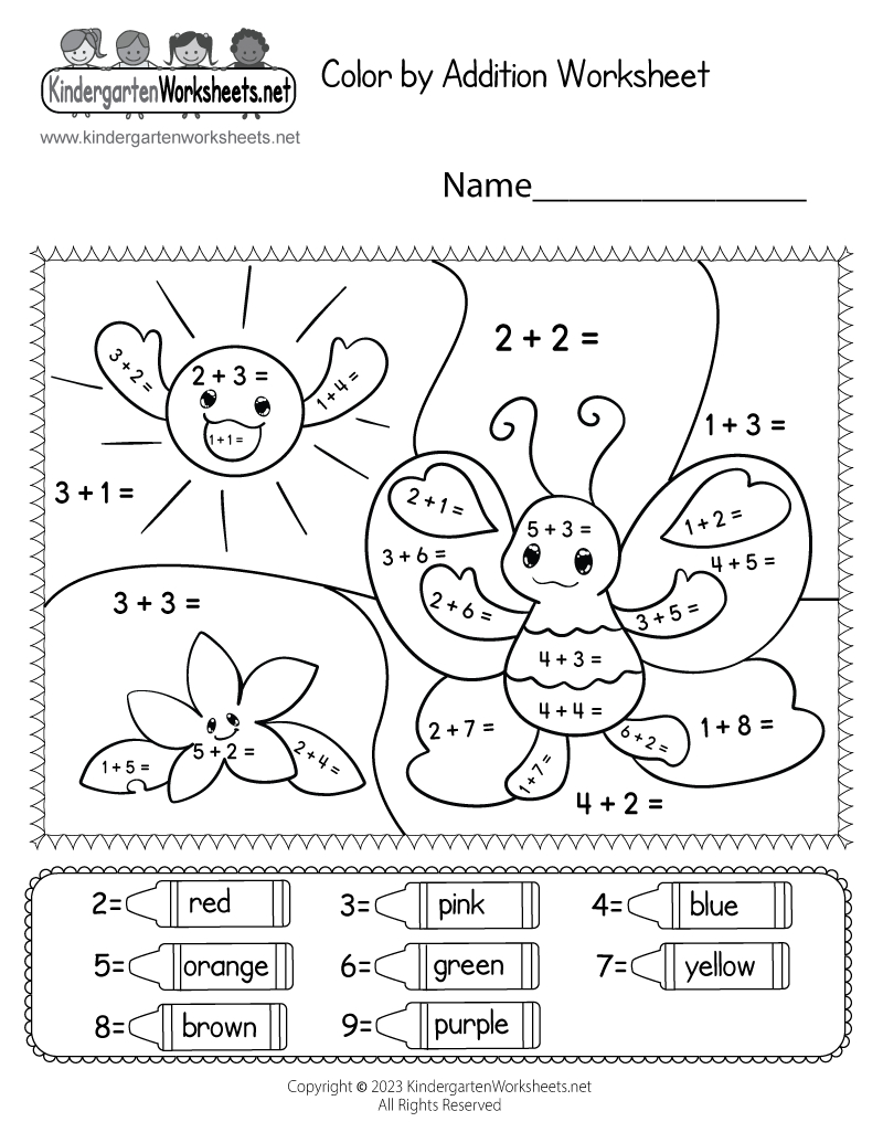 Coloraddition Worksheet - Free Printable, Digital, &amp;amp; Pdf regarding Color By Addition Worksheet Printable