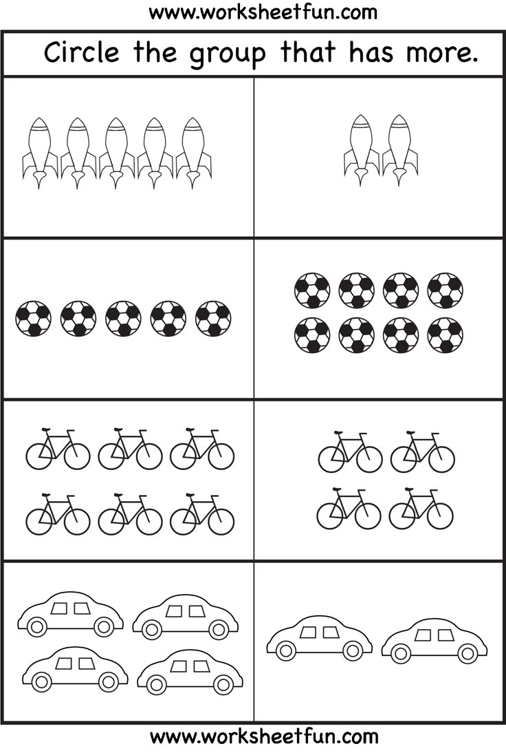 Comparison Worksheets – More Or Less – 2 Worksheets / Free with regard to Picture Comparison Worksheet Printable