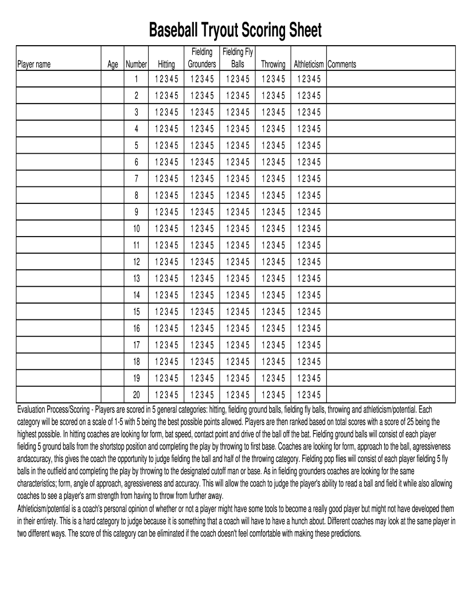 Complete Tryout Numbers Printable Online inside Tryout Numbers Printable Free