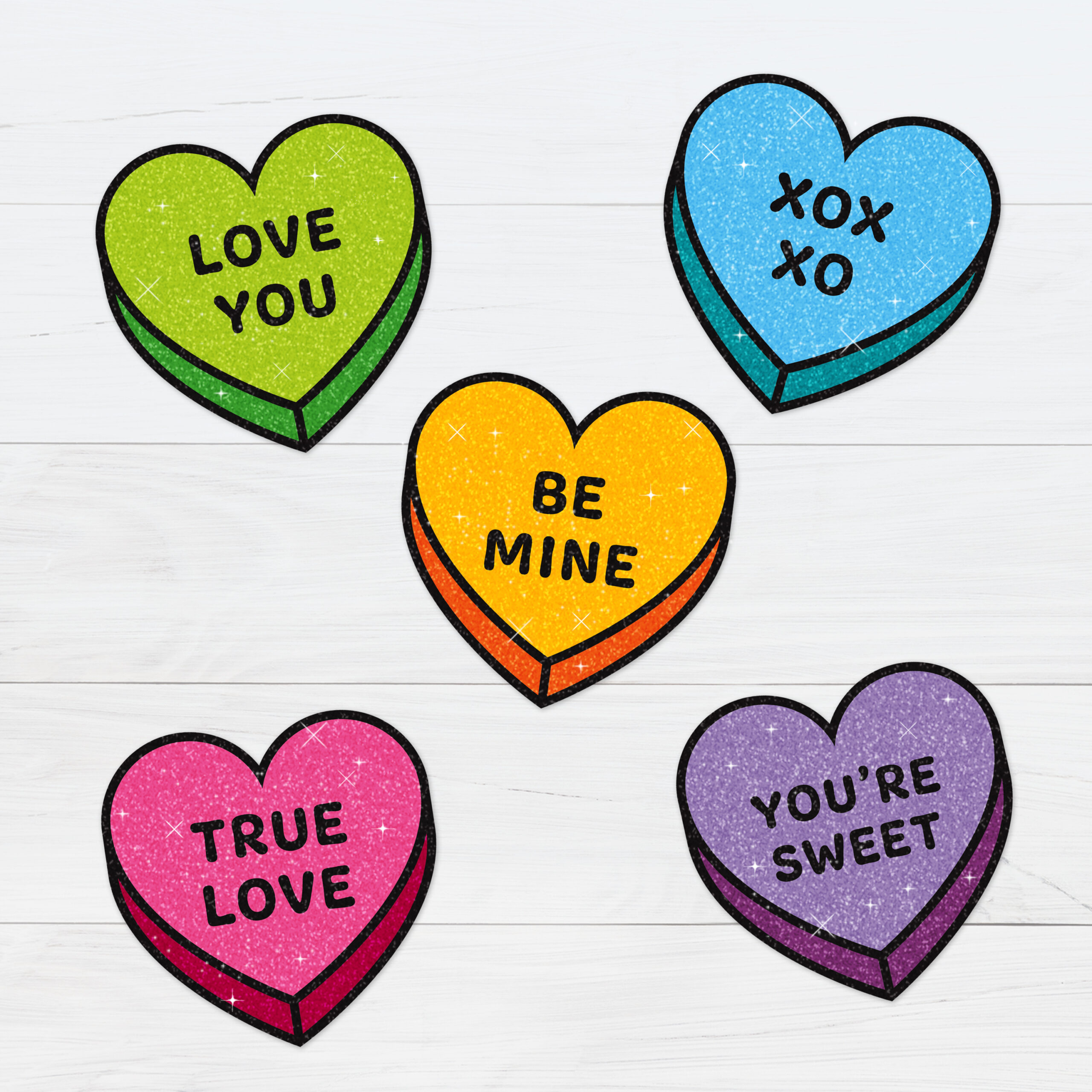 Conversation Hearts - Free Printable Download with Free Printable Conversation Hearts