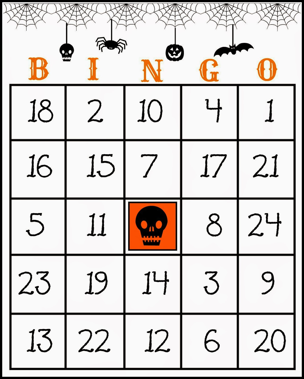 Crafty In Crosby: Free Printable Halloween Bingo Game inside Printable Bingo Cards Halloween
