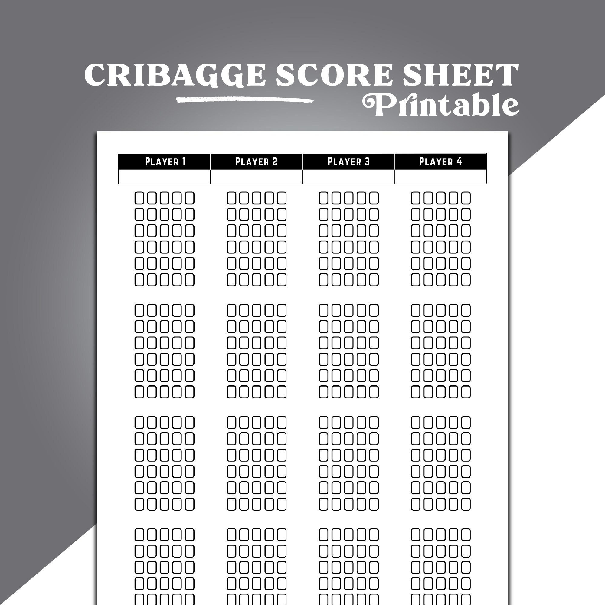 Cribbage Score Sheets, Cribbage Scoring, Cribbage Scoring Aid throughout Cribbage Cheat Sheet Printable