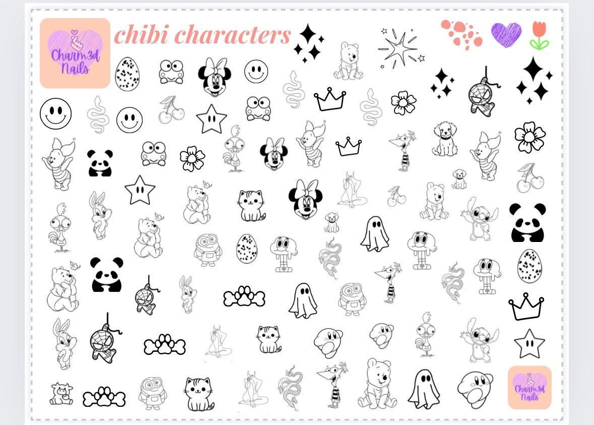 Cricut Nail Art Vinyl Decals Free Printable - Shop On Pinterest for Free Printable Cricut Nail Decals