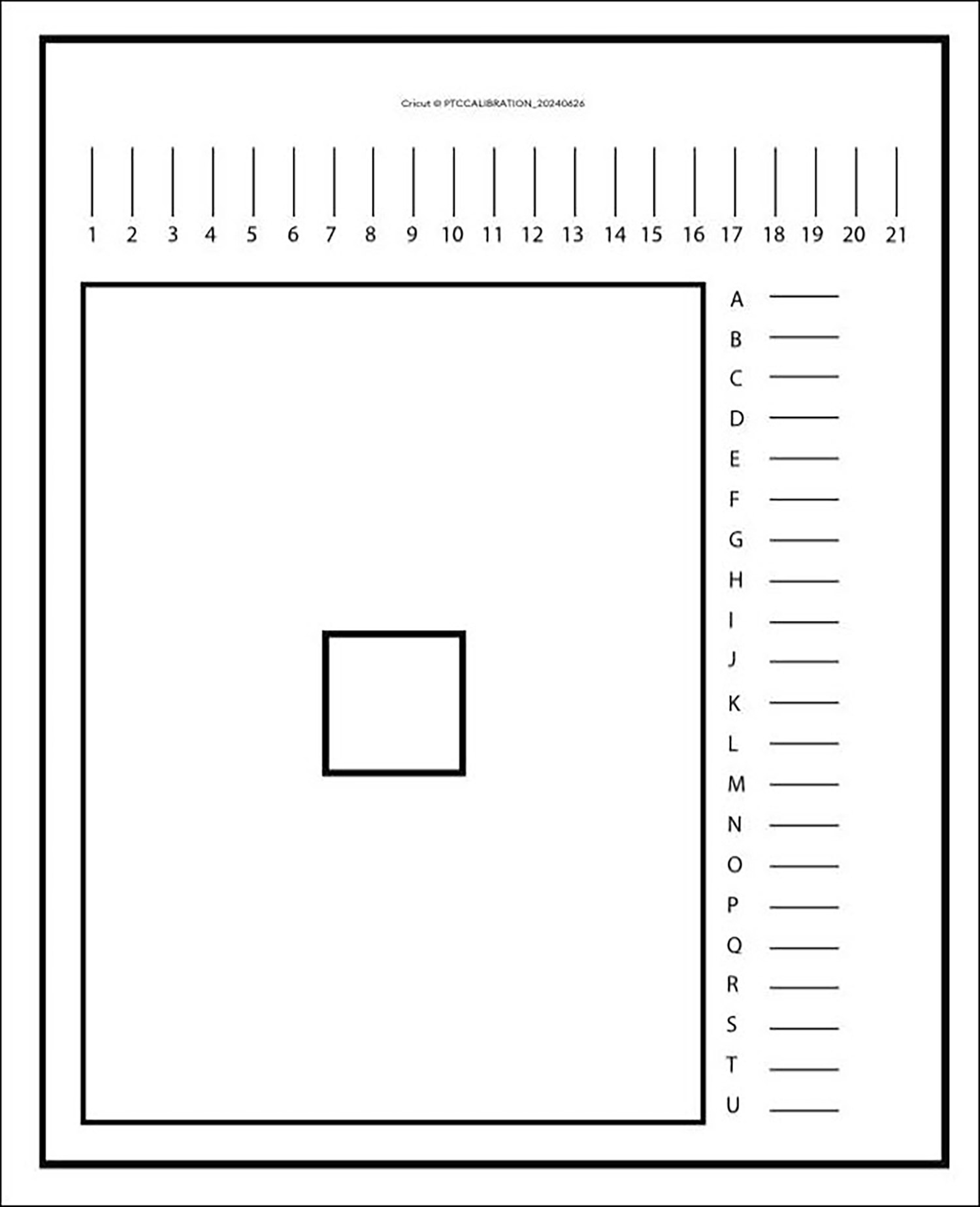 Cricut Print Then Cut Calibration Guide For Perfect Cuts - Hongkiat pertaining to Printable Cricut Calibration Sheet Free Download