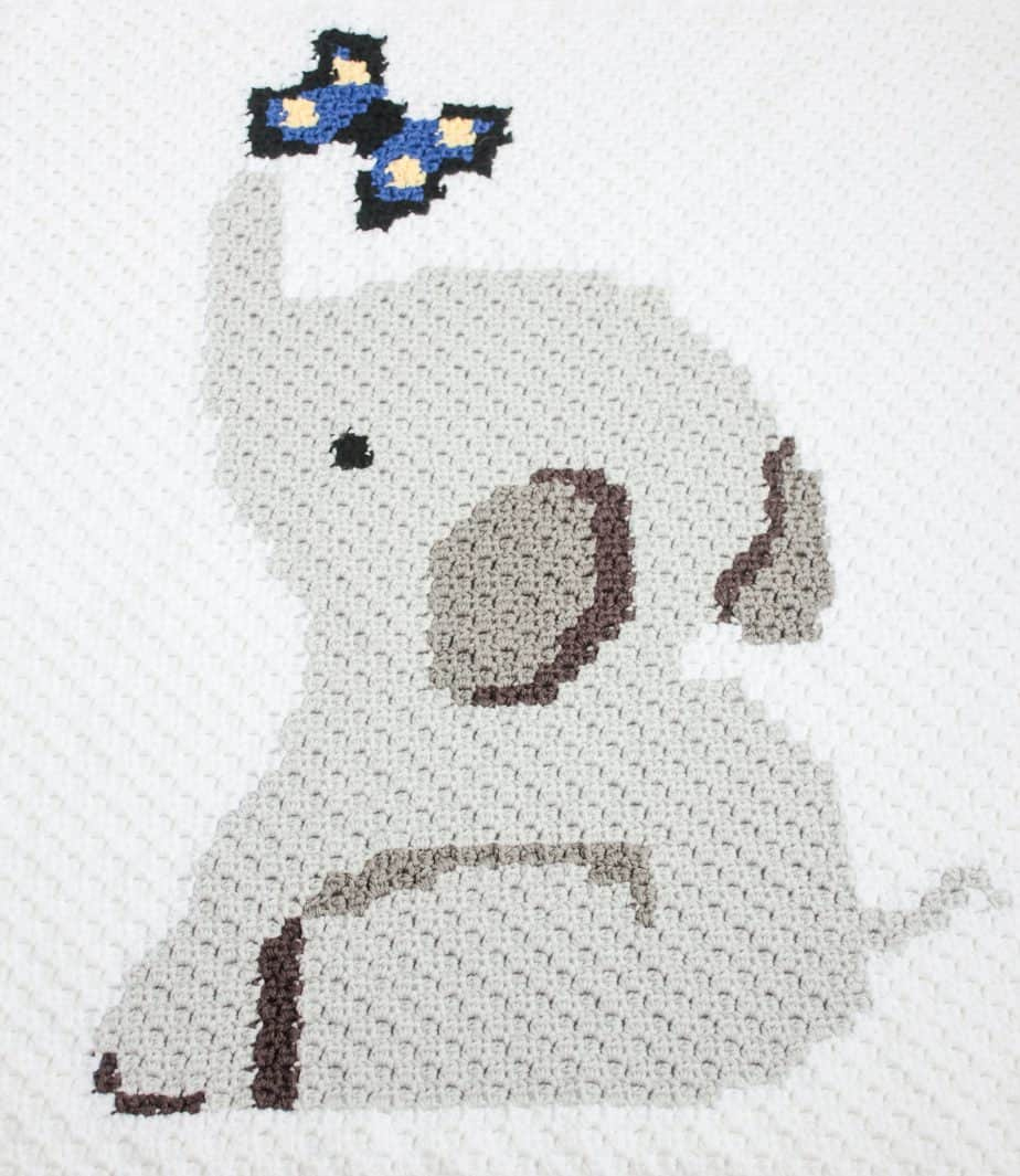 Crochet Elephant Blanket Free C2C Graphgan Crochet Pattern intended for Printable Free C2c Crochet Graphgan Patterns