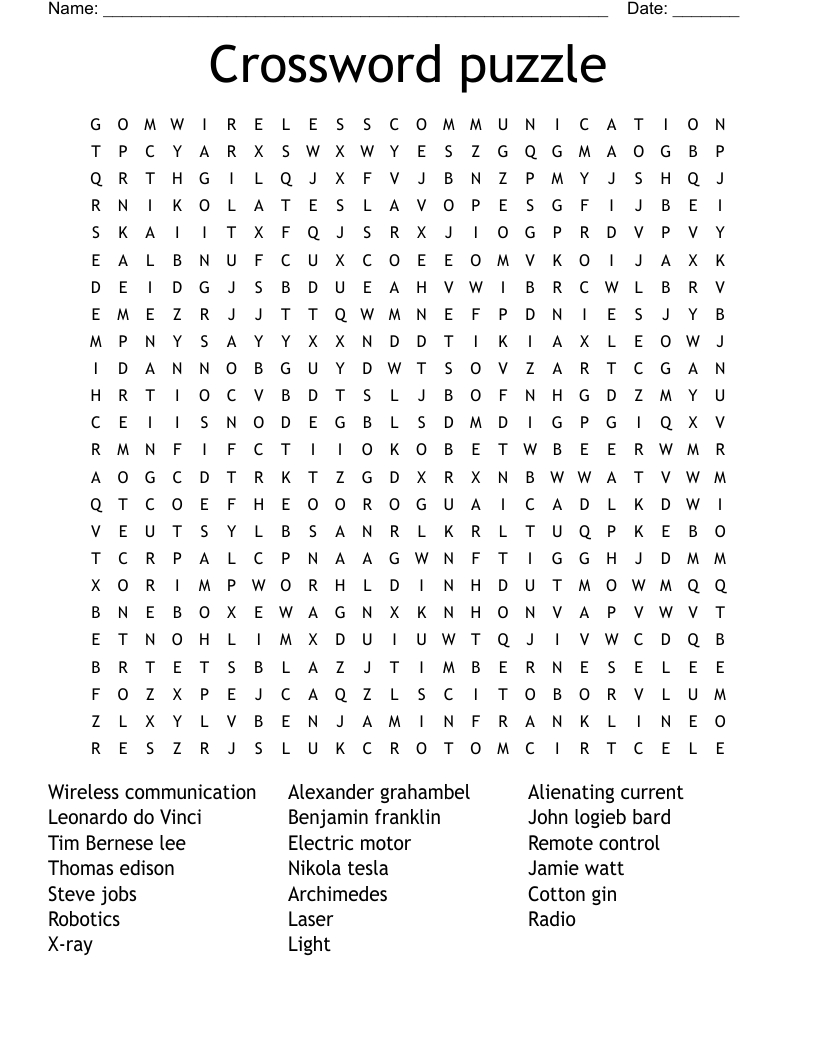 Crossword Puzzle Word Search - Wordmint inside Printable Word Searches and Crosswords