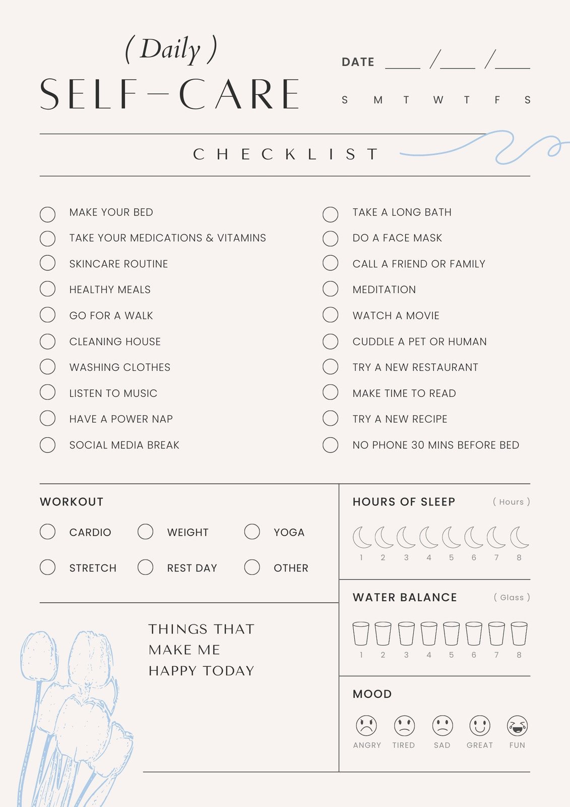 Customize 394+ Self Care Planner Templates Online - Canva in Free Self Care Printables