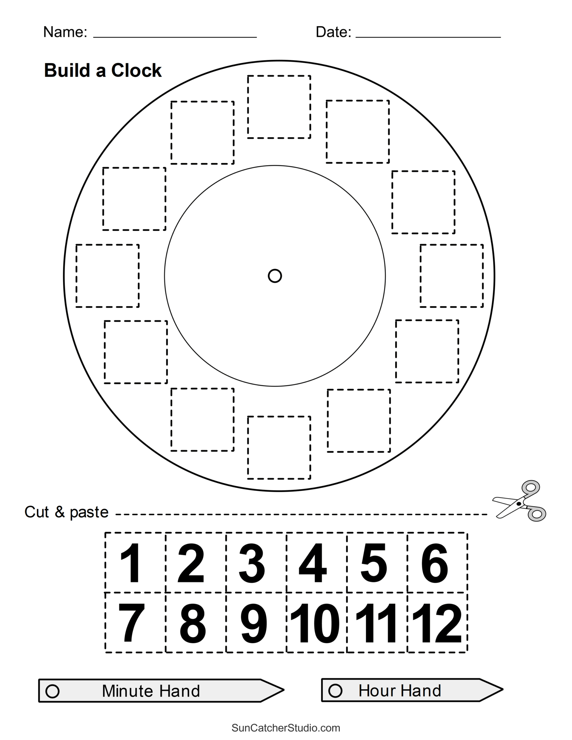Cut And Paste Worksheets (Printable Activities For Kids) – Free with regard to Printable Cut and Paste Time Worksheet
