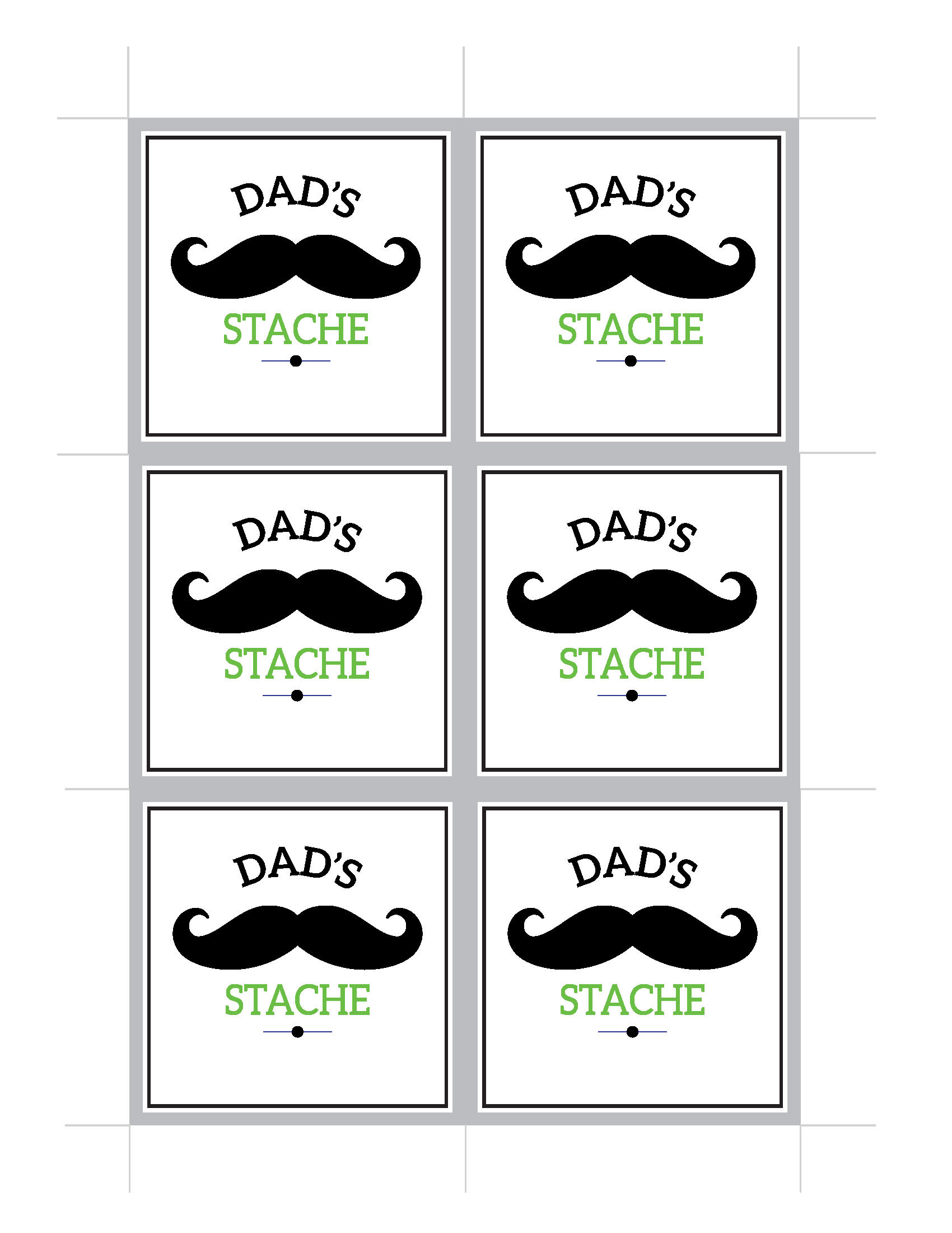 Dad &amp;#039;Stache&amp;#039; Father&amp;#039;S Day Gift Idea | Catch My Party throughout Dad&amp;amp;#039;s Stache Printable