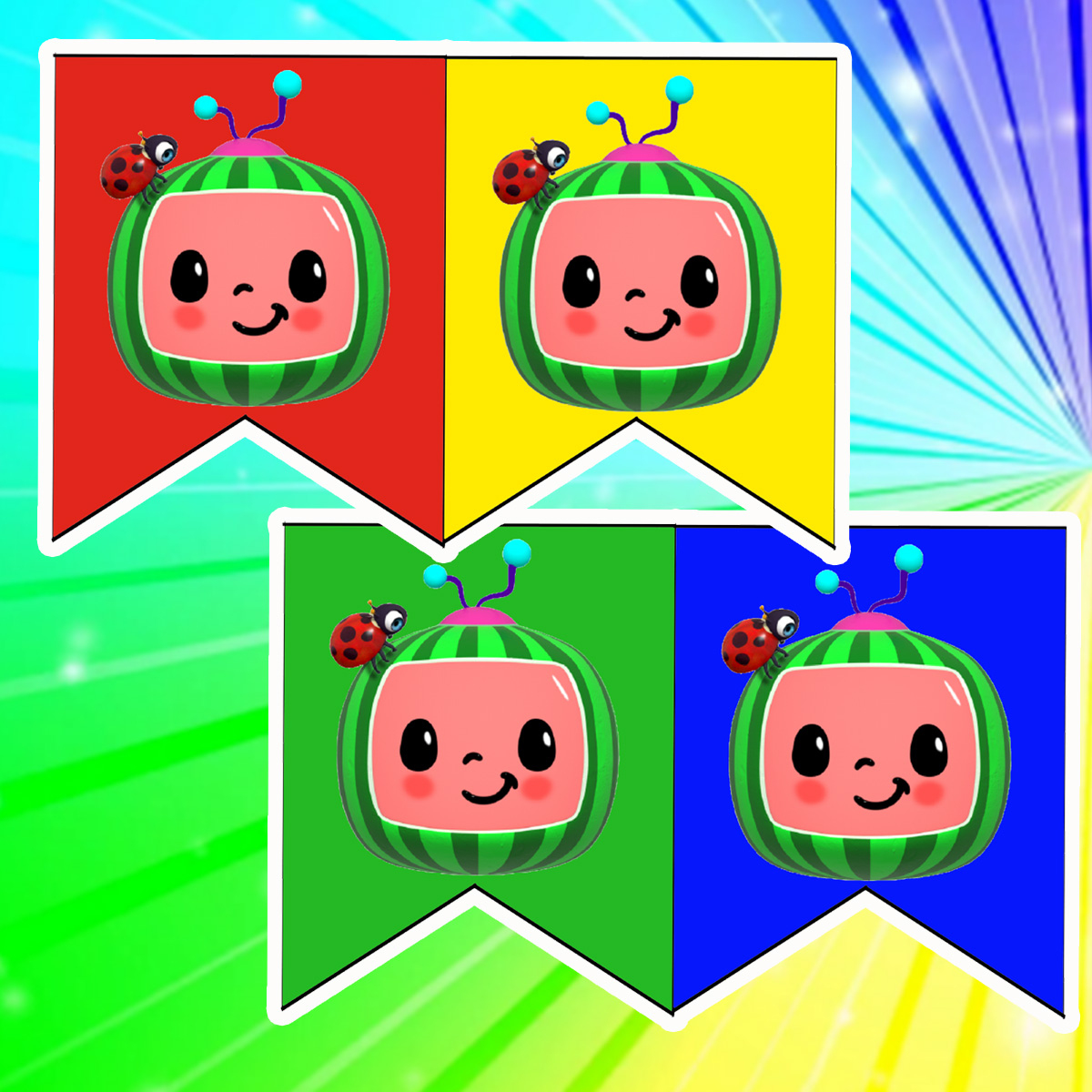 Daisy Celebrates: Cocomelon Birthday Party Printable Files throughout Free Cocomelon Birthday Printables