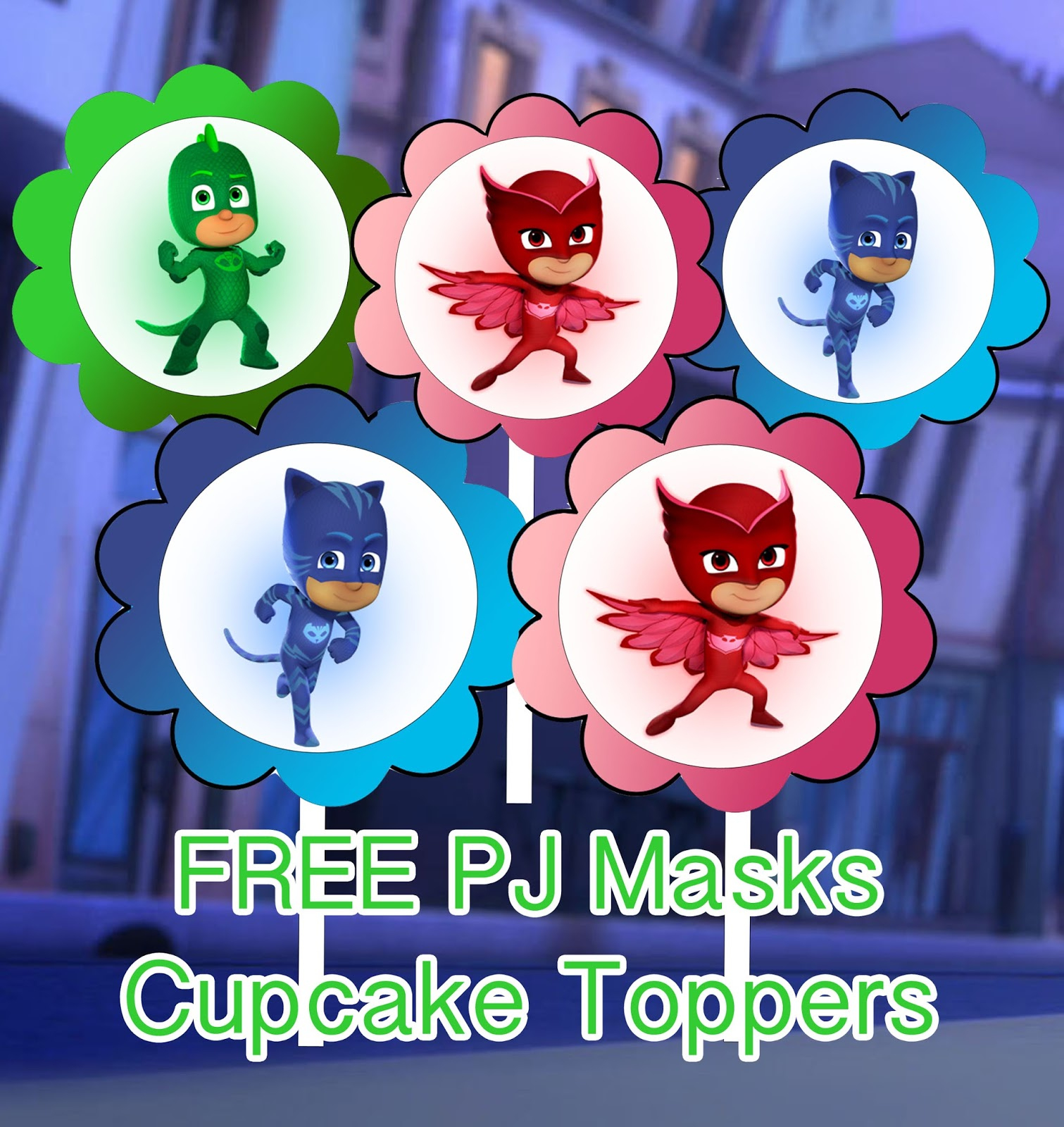 Daisy Celebrates: Pj Masks Birthday Party Printable Files for Pj Masks Free Printables