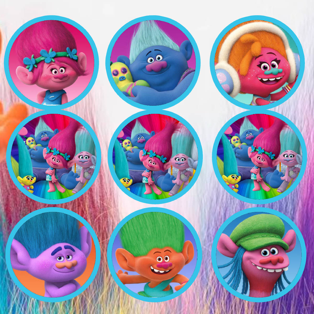 Daisy Celebrates: Trolls Movie Birthday Party Printable Files throughout Trolls Party Printables Free