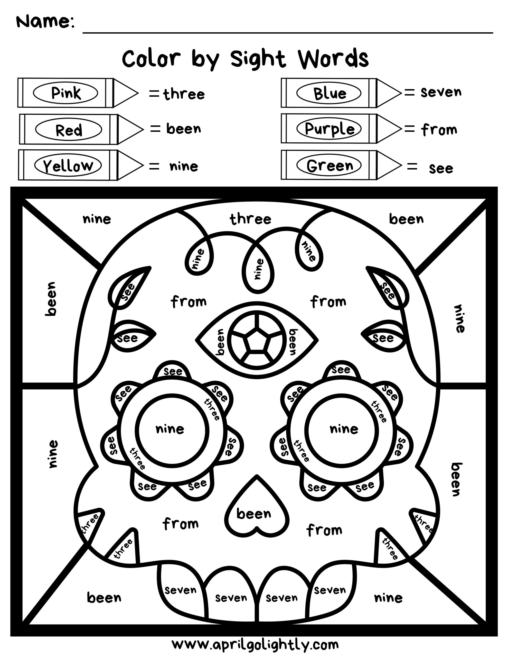 Day Of The Dead Coloring Pages - Colorsight Word - April Golightly pertaining to Printable Day of the Dead Worksheets