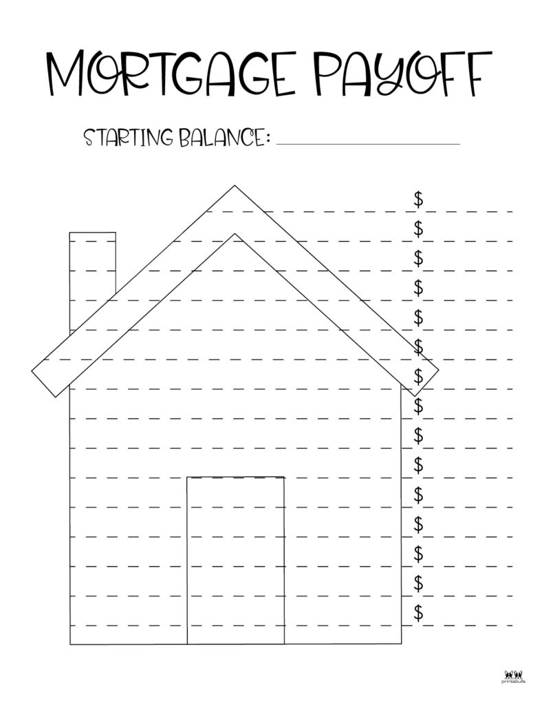 Debt Trackers &amp;amp; Debt Snowball Worksheets - 35 Pages | Printabulls in Mortgage Payoff Tracker Free Printable