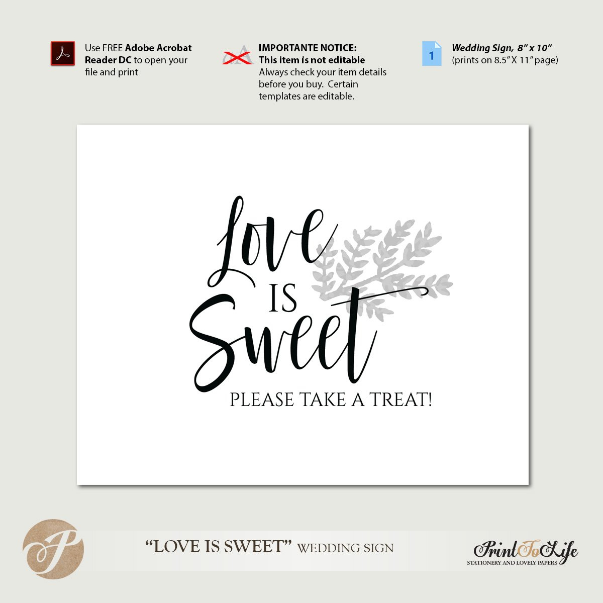 Dessert Table Sign, Love Is Sweet Sign, Take A Treat Sign inside Free Printable Dessert Table Signs