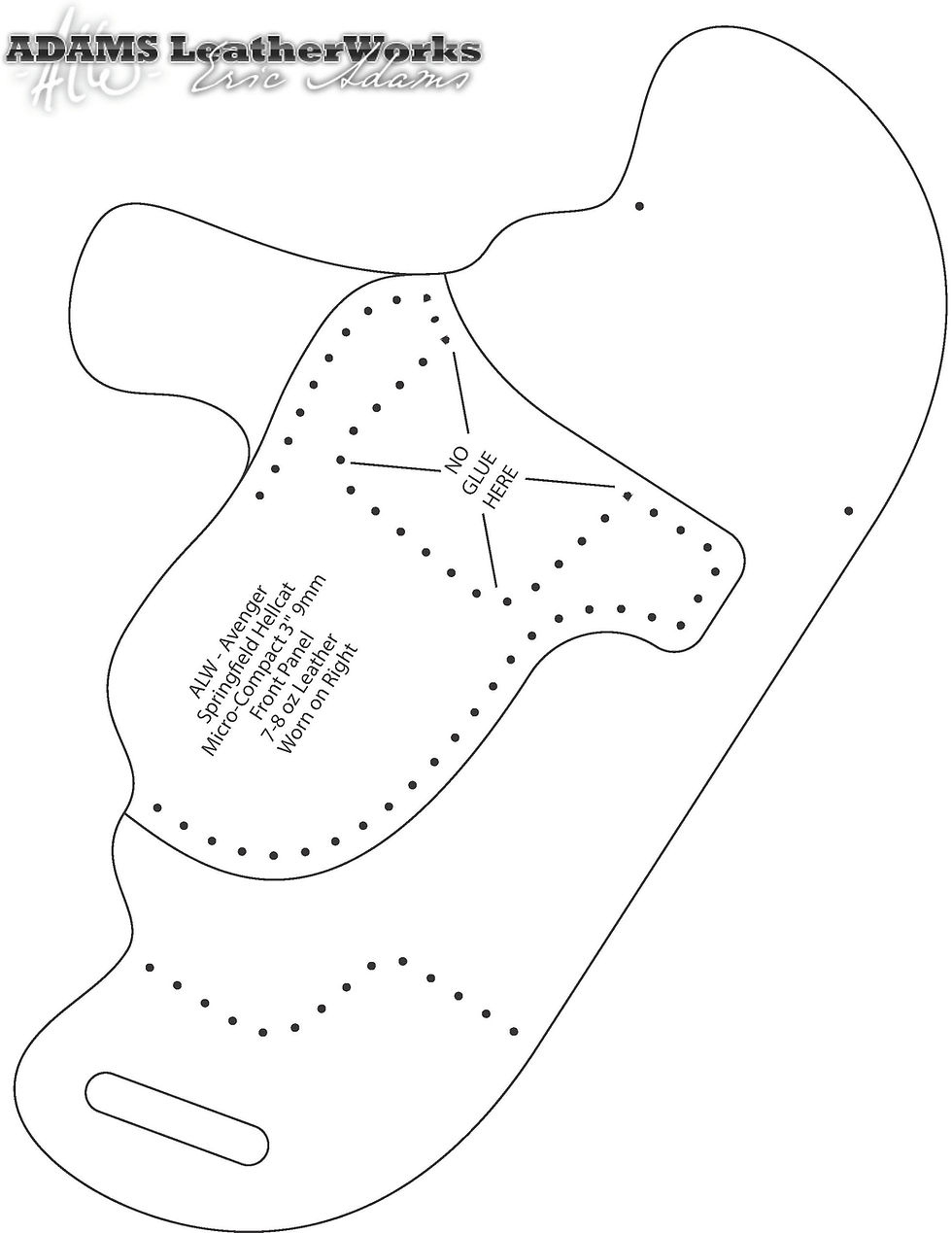 Digital Patterns | Adams Leatherworks with Downloadable Holster Free Printable Leather Holster Patterns