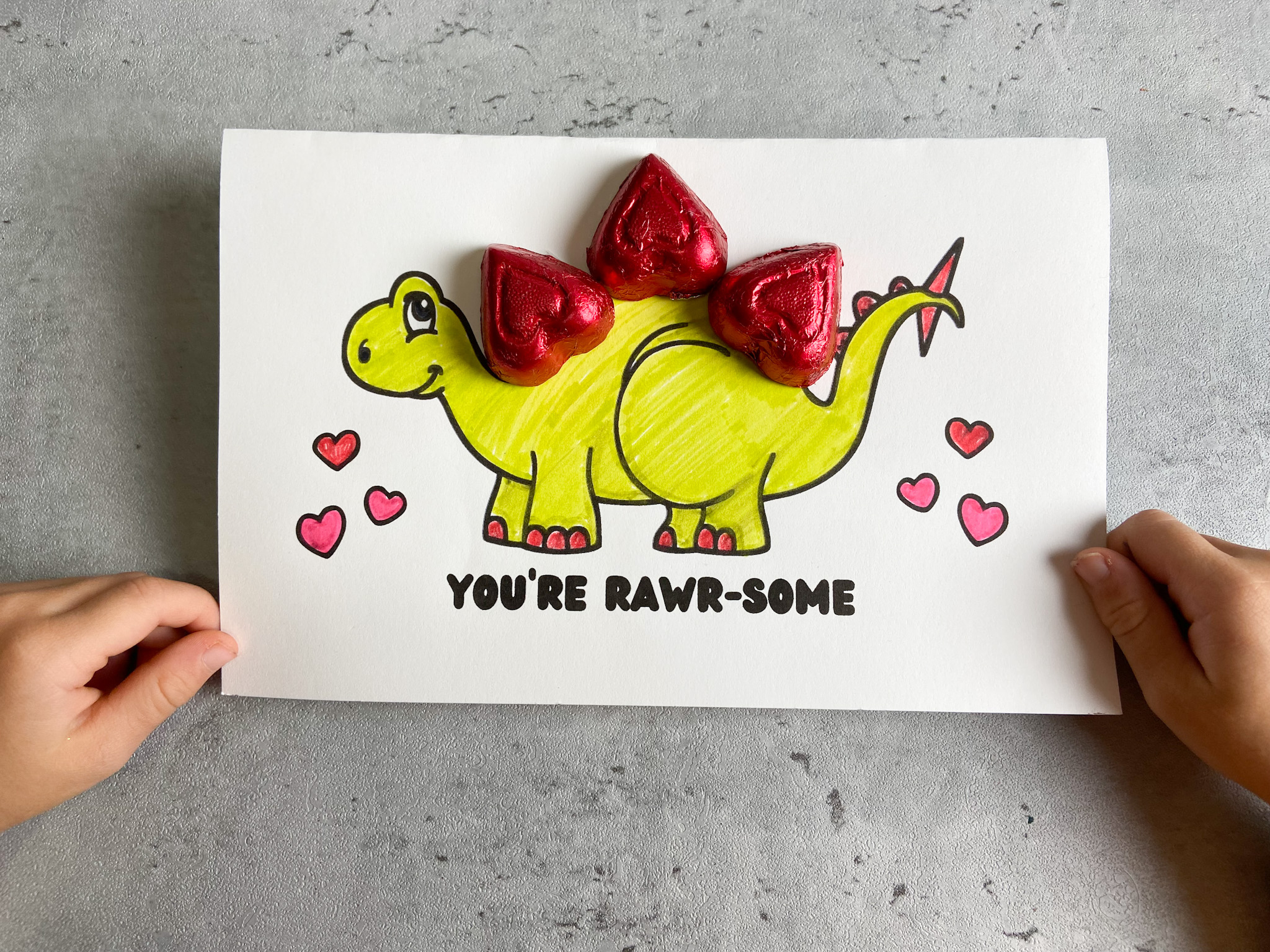 Dinosaur Valentine&amp;#039;S Day Card Craft + Free Printable - Raising throughout Free Printable Dinosaur Valentines Cards