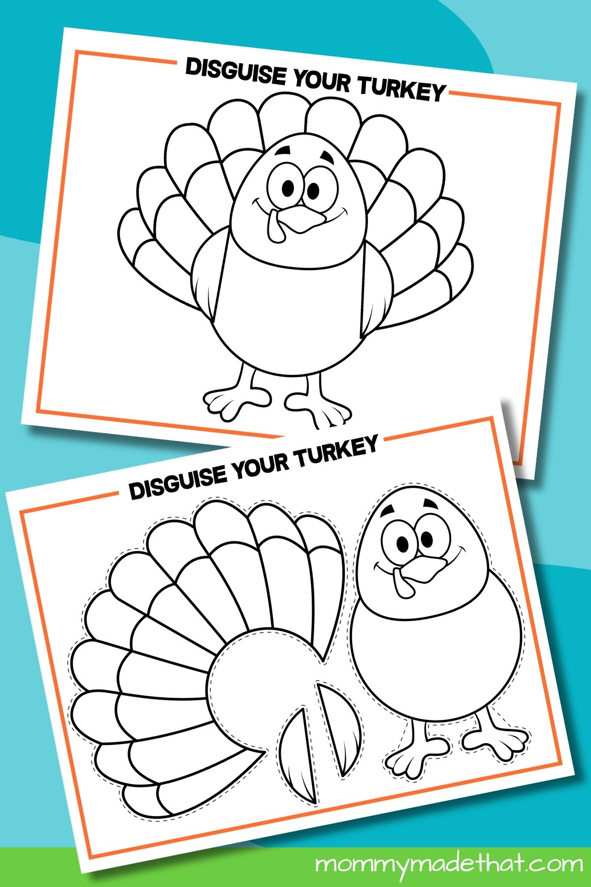 Disguise A Turkey Project (Free Printable Templates + Ideas) in Printable Tom the Turkey
